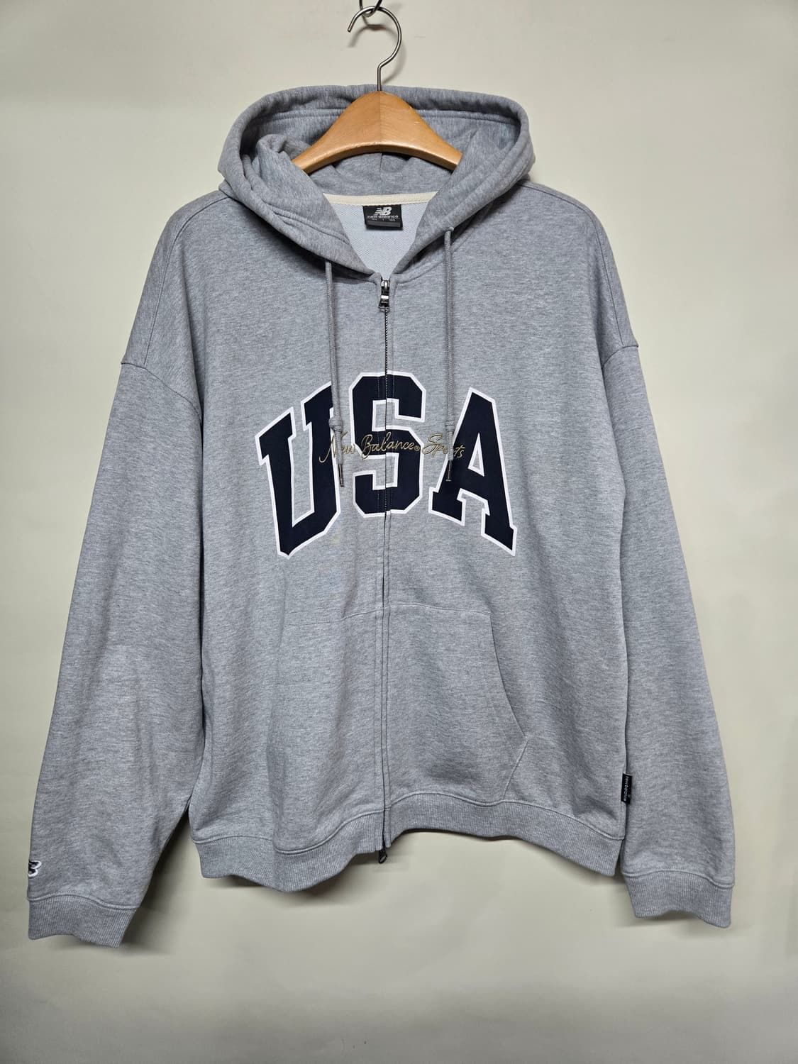 뉴발란스 USA  후드집업 회색XL  상품이미지1