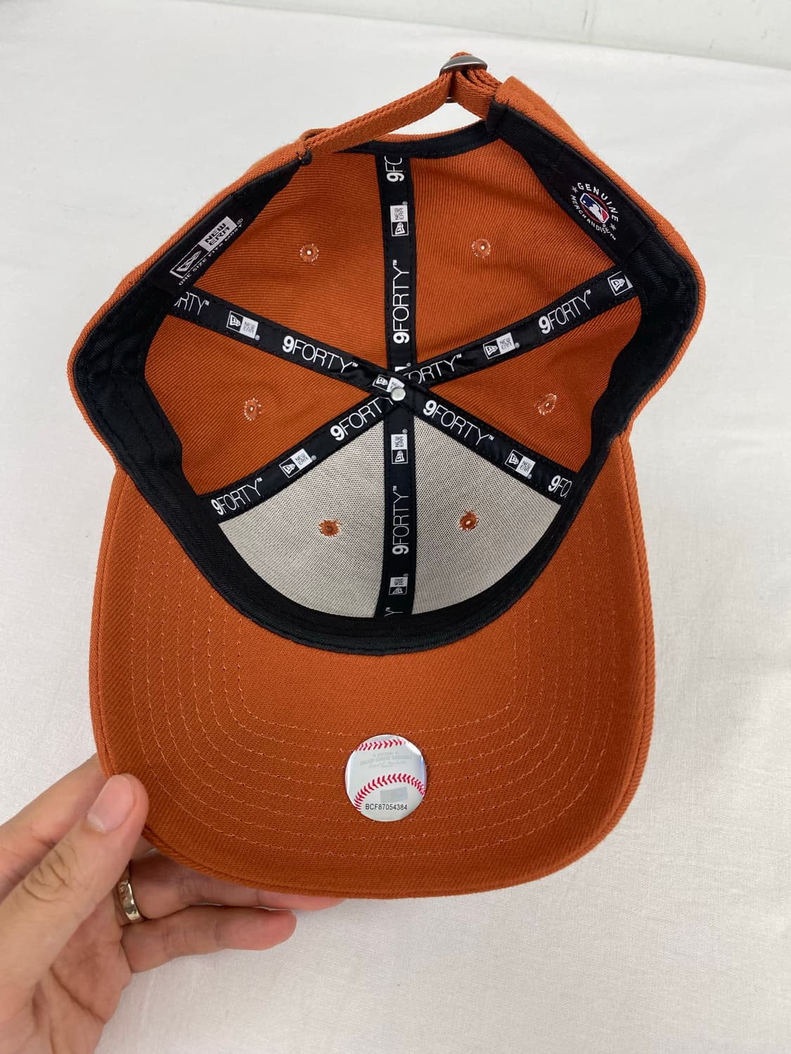 뉴에라 MLB 뉴욕양키즈 오렌지 볼캡 9FORTY 상품이미지5