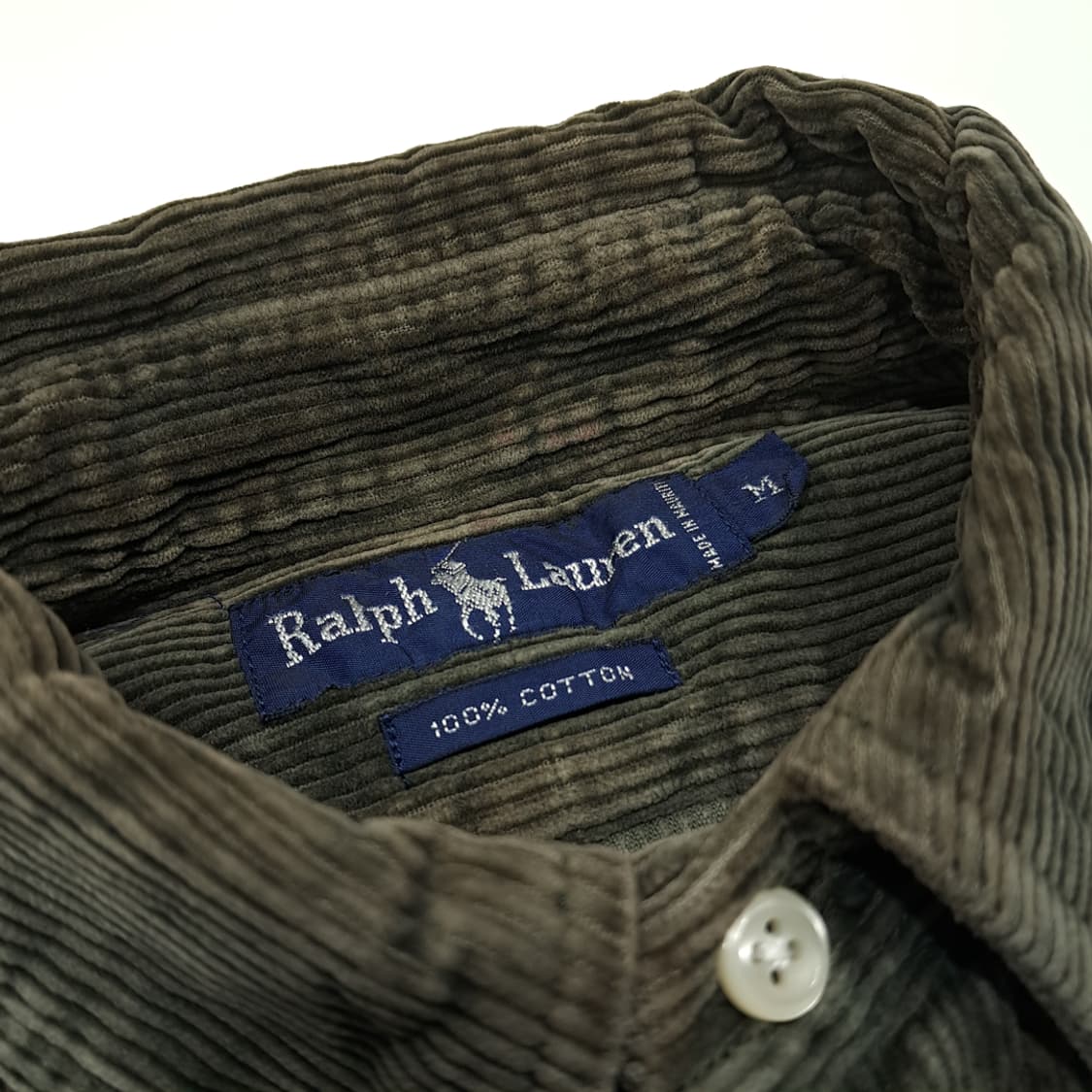 CL160 폴로 코듀로이 네이비포니 올리브 셔츠 상품이미지3