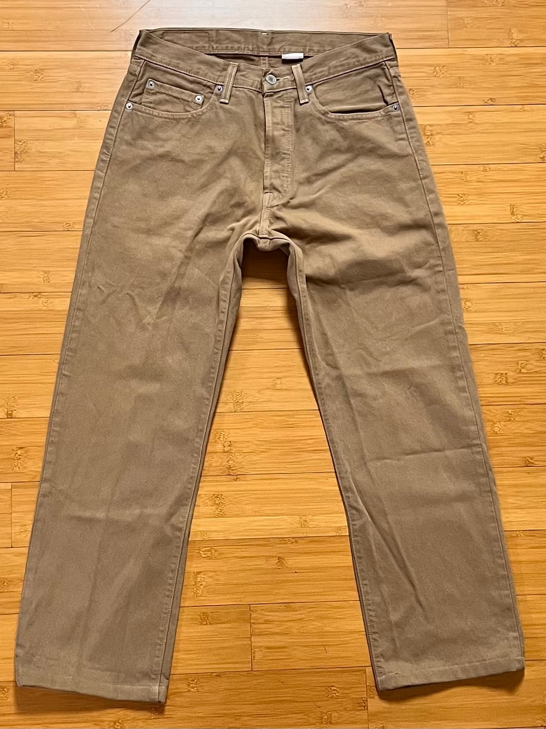 리바이스 501 베이지 데님팬츠 W32 L32 상품이미지2