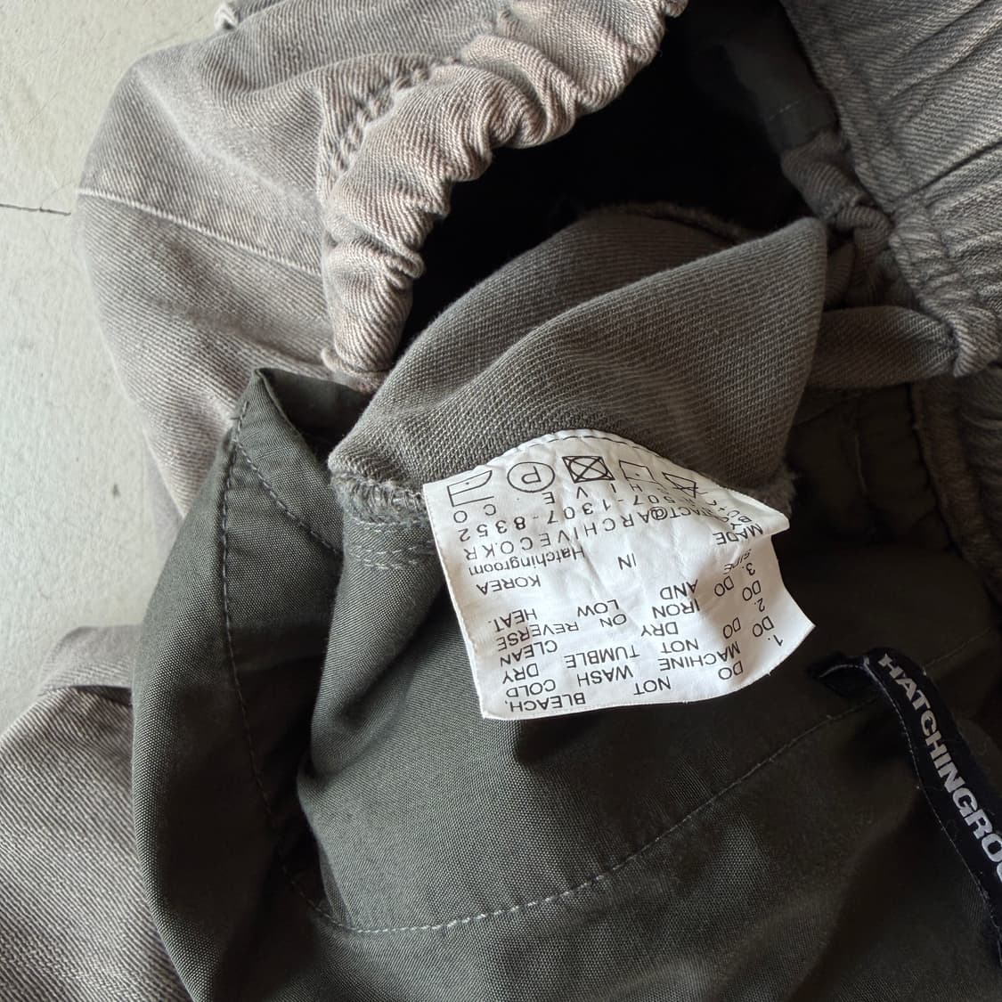 헤칭룸 워시드 밀 팬츠 상품이미지6