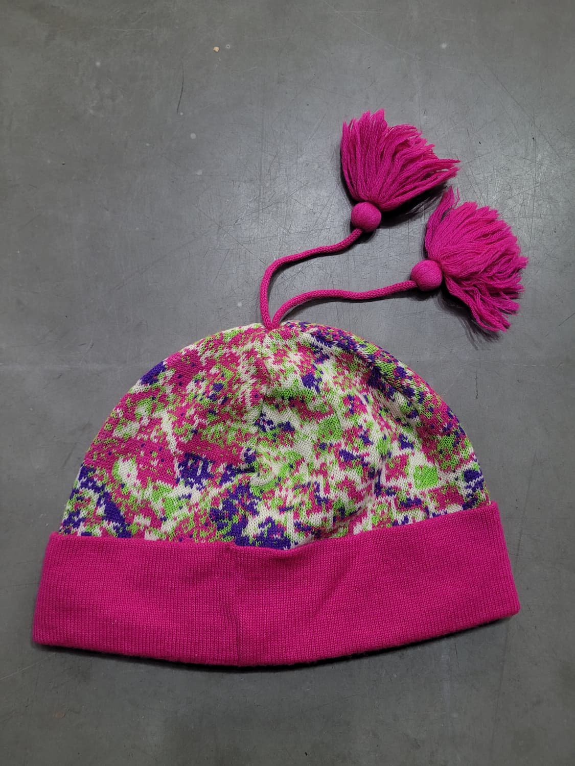 ROSSIGNOL 멀티컬러 퐁퐁 니트 비니 상품이미지3