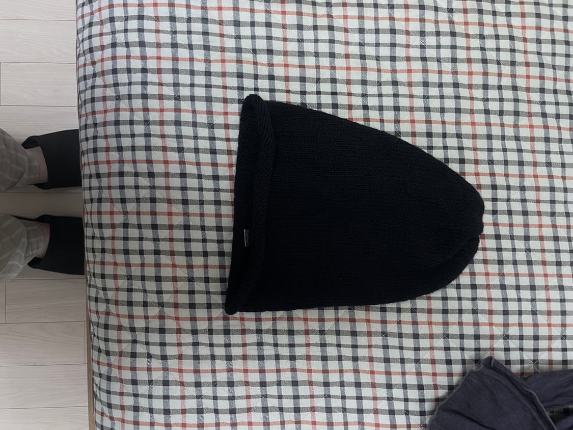 textured roll long beanie 상품이미지1