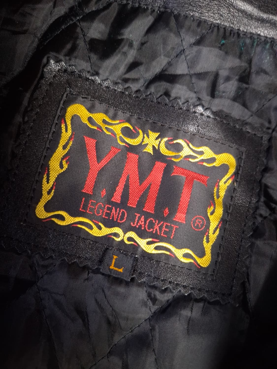 오리지날 90's 일본판 Y.M.T 리얼레더 라이더자켓 상품이미지3