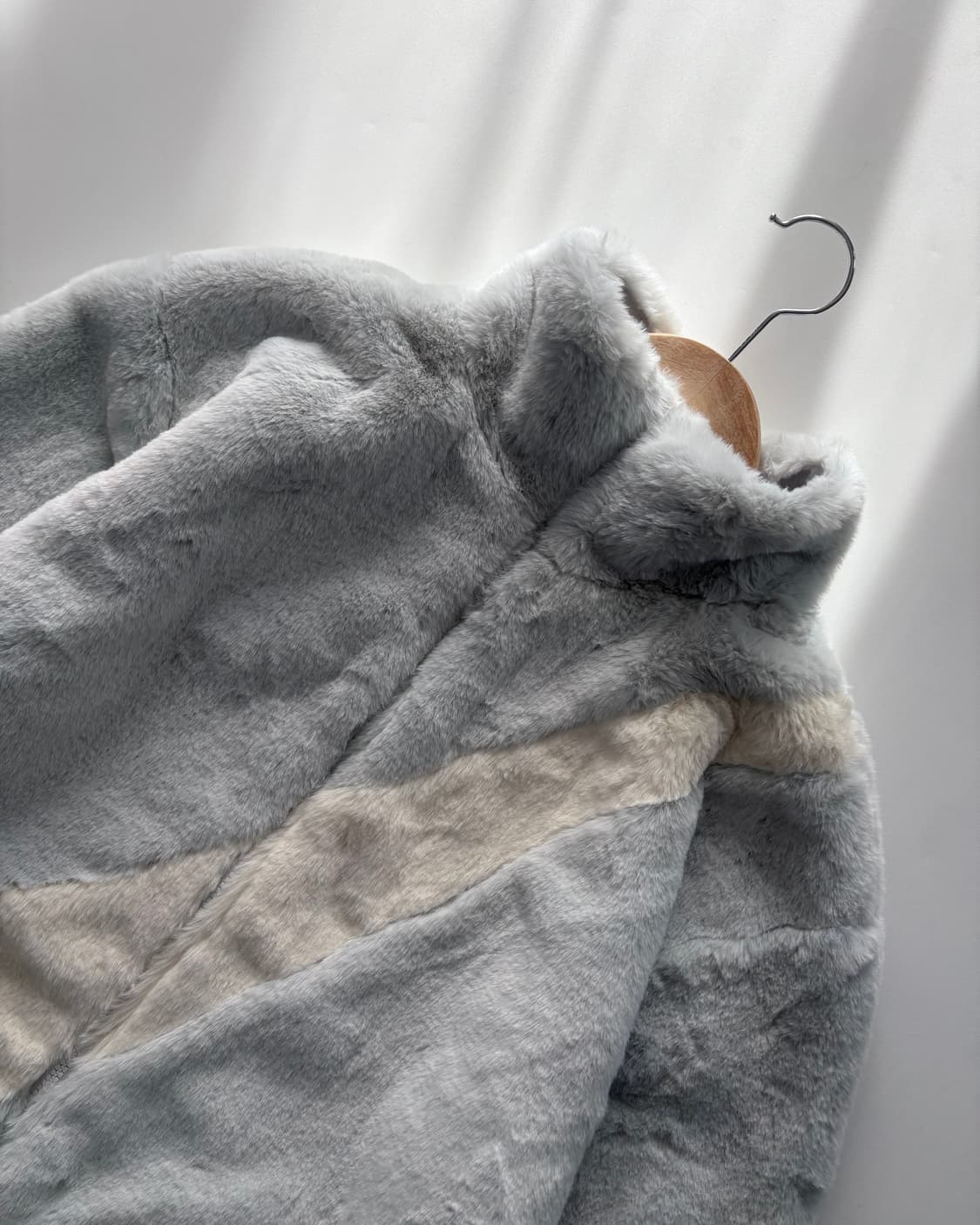 Nike 나이키 빅 스우시 그레이시 블루 컬러 퍼 자켓 상품이미지4