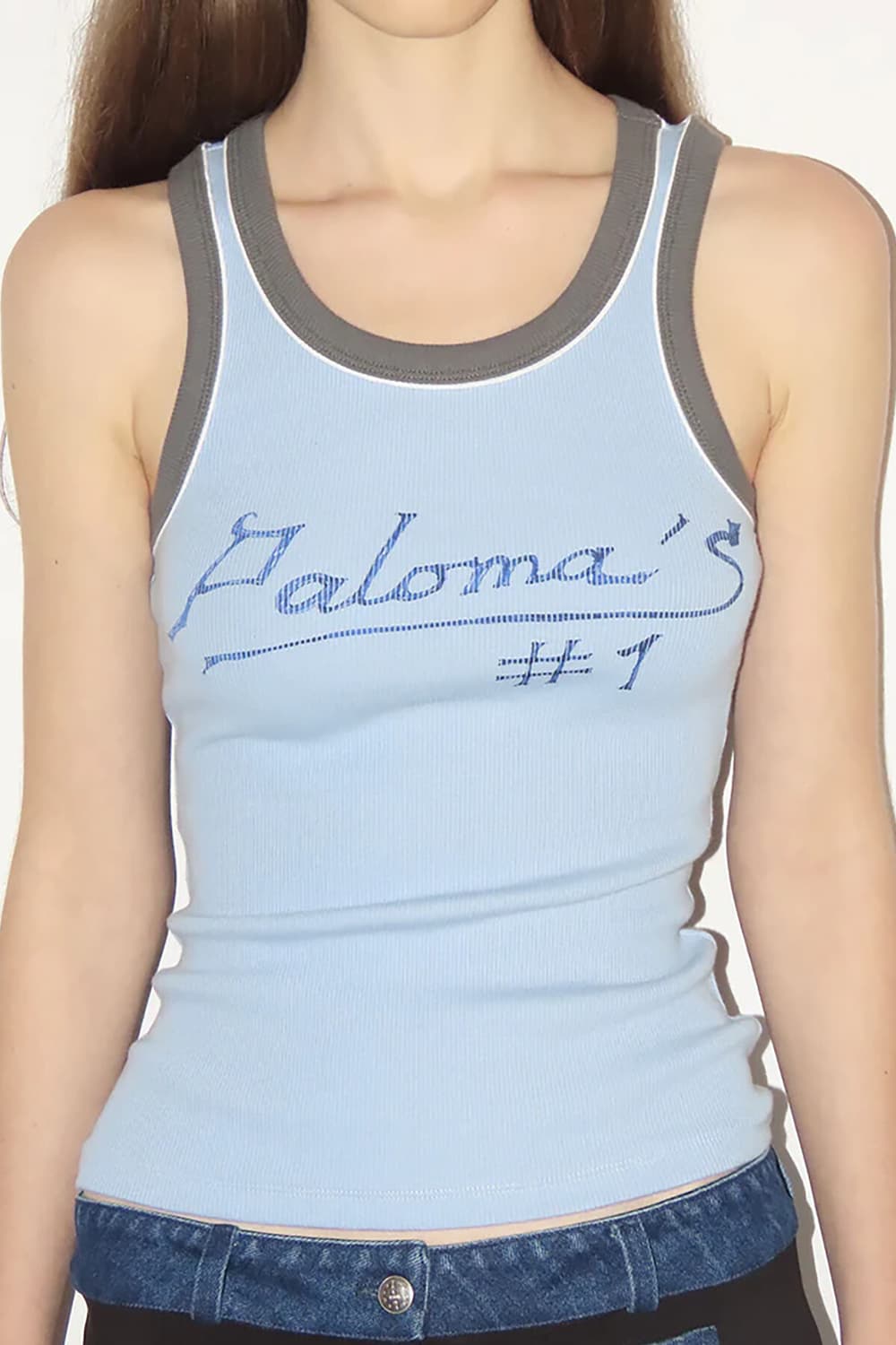 [M]팔로마울 paloma #1 슬리브리스 탑 상품이미지2