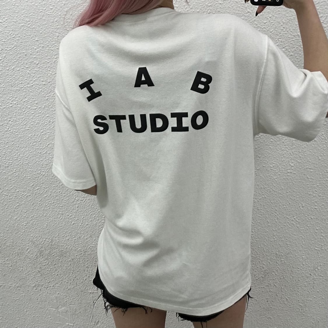 아이앱스튜디오 로고 화이트 반팔 XL 상품이미지2