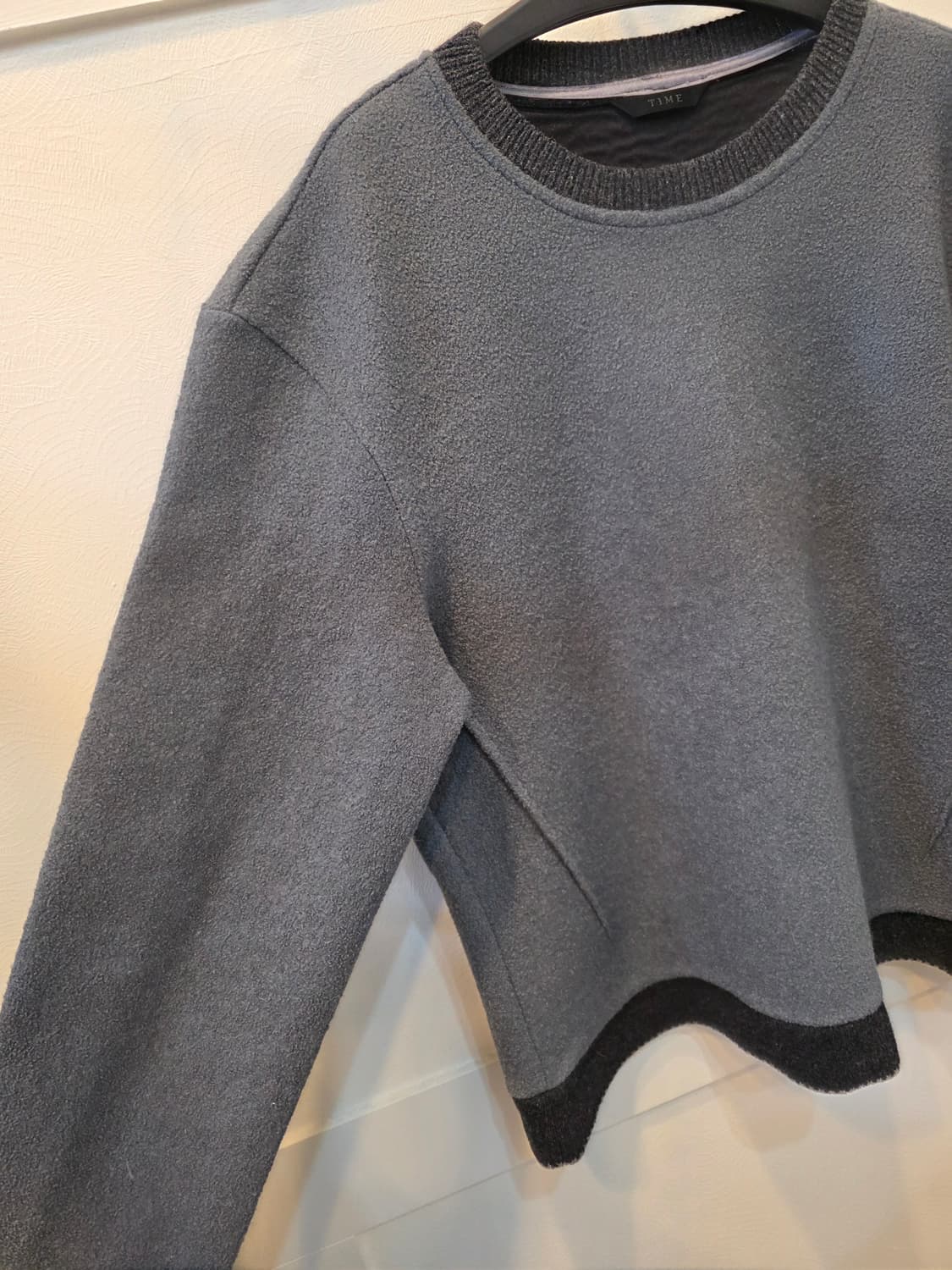 TIME 그레이  모 니트 티셔츠 상품이미지3