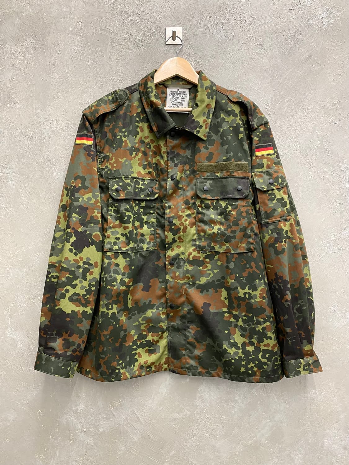 [XL] 90s German 독일군 카모플라쥬 밀리터리 자켓 상품이미지1