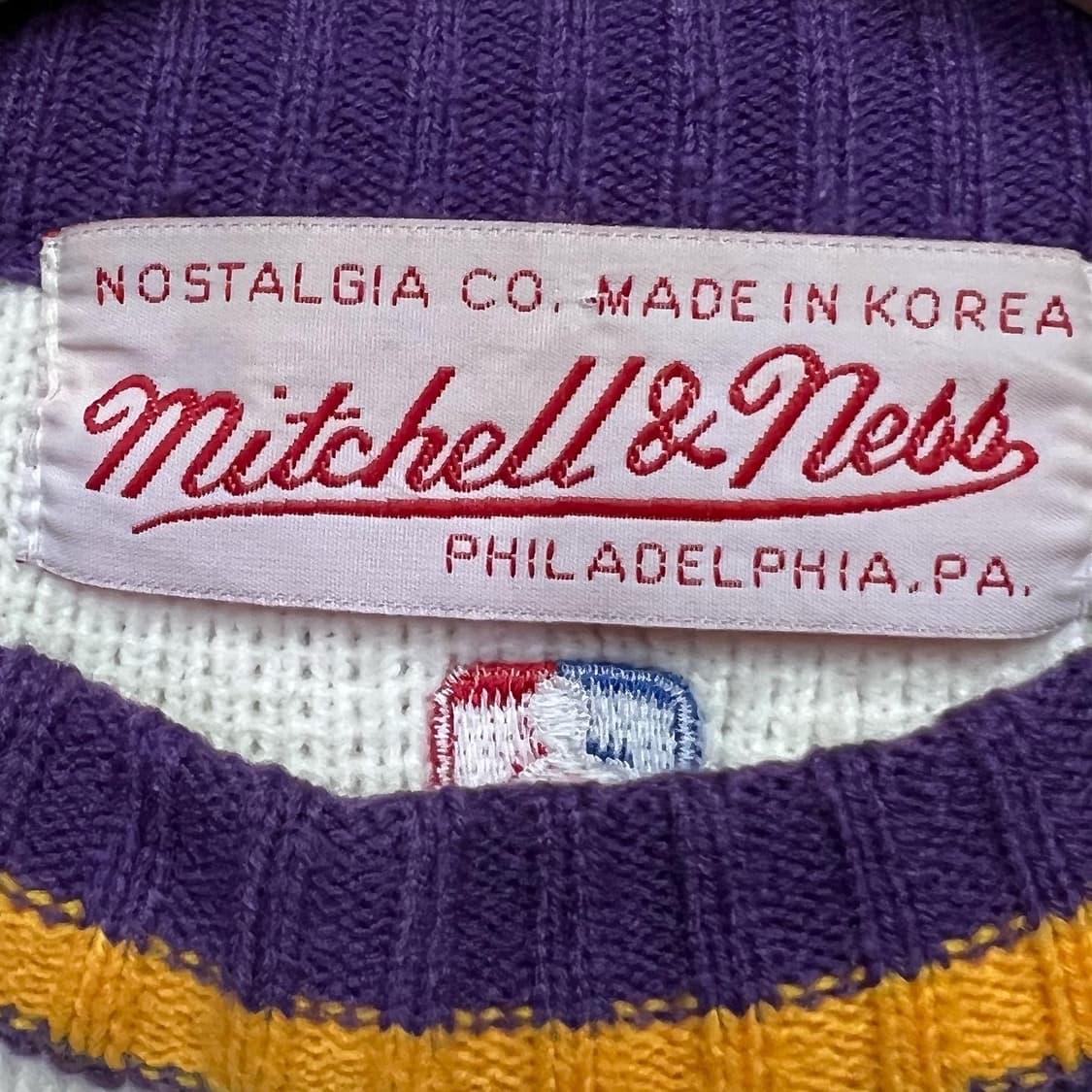 Mitchell And Ness Lakers Knit  상품이미지7