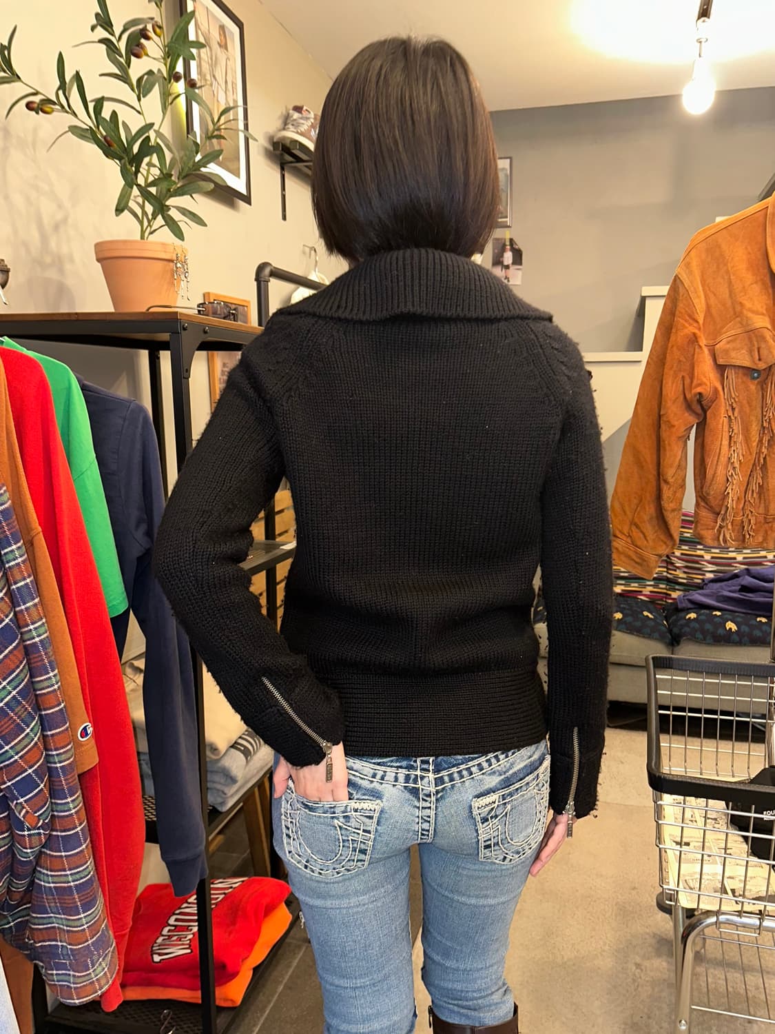 Hysteric Glamour rider mode knit zip-up 상품이미지7