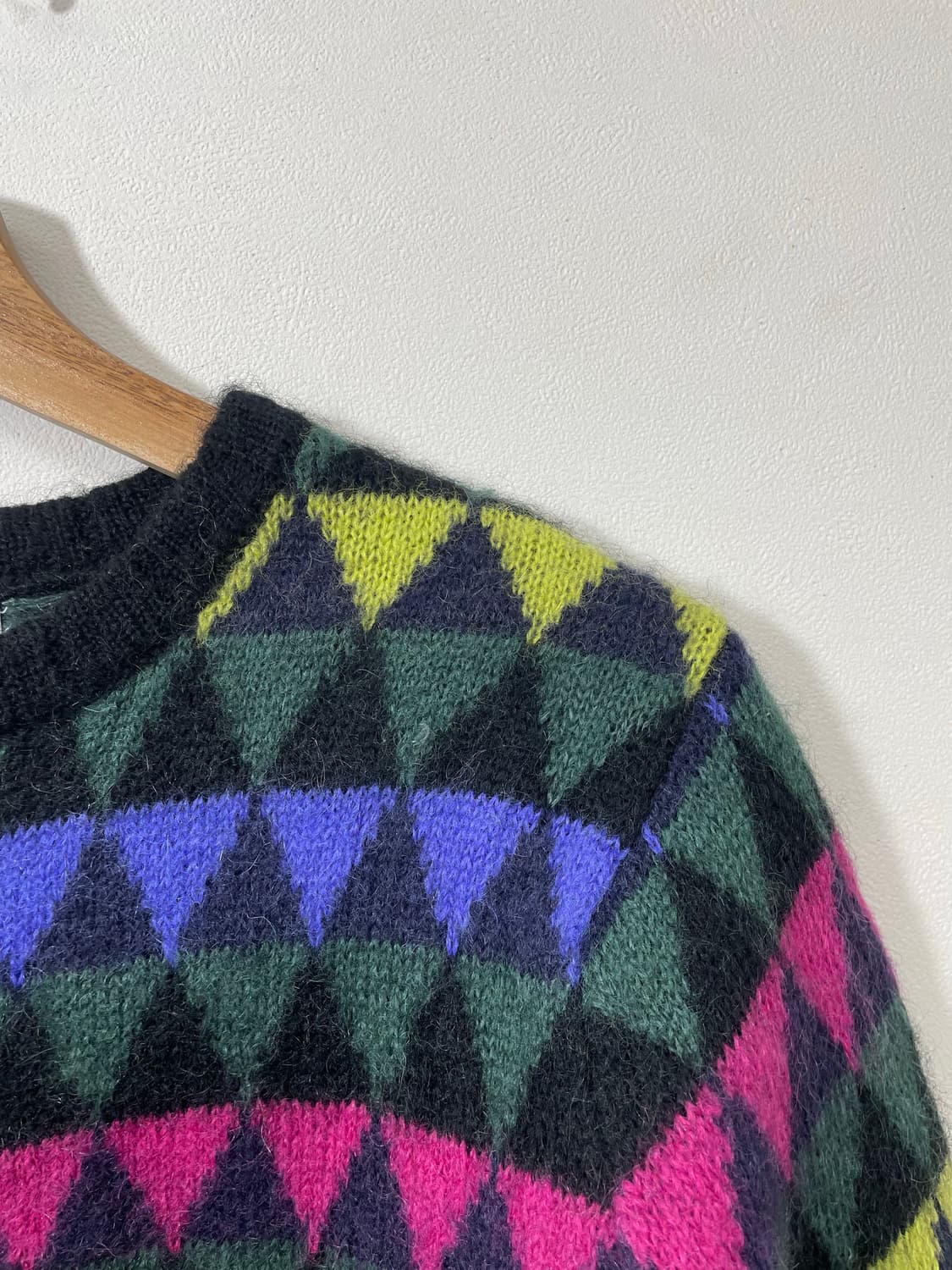 에스프리Esprit 패턴 크롭 니트 L - K43 상품이미지3