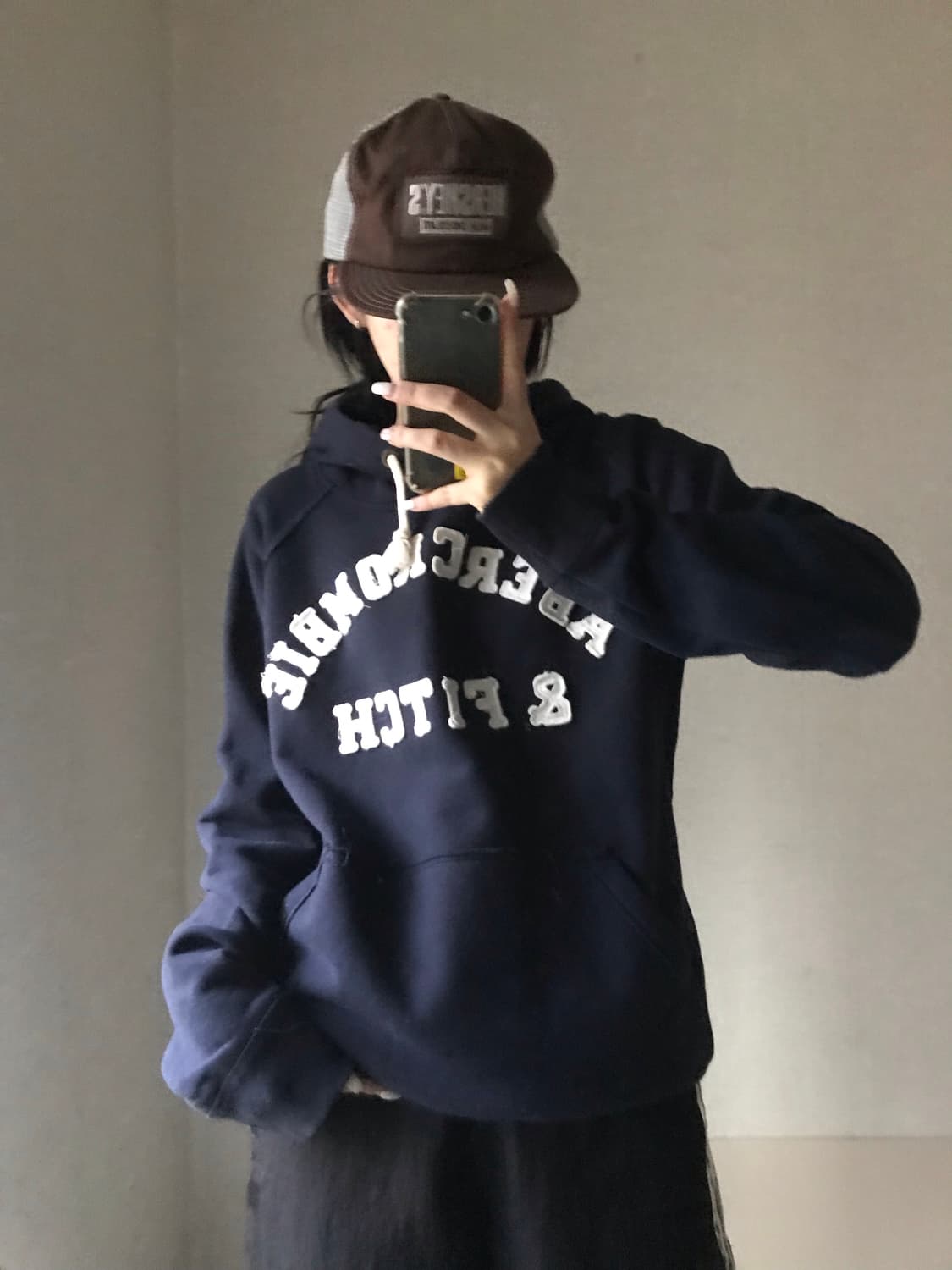 아베크롬비 네이비 후드티 상품이미지2