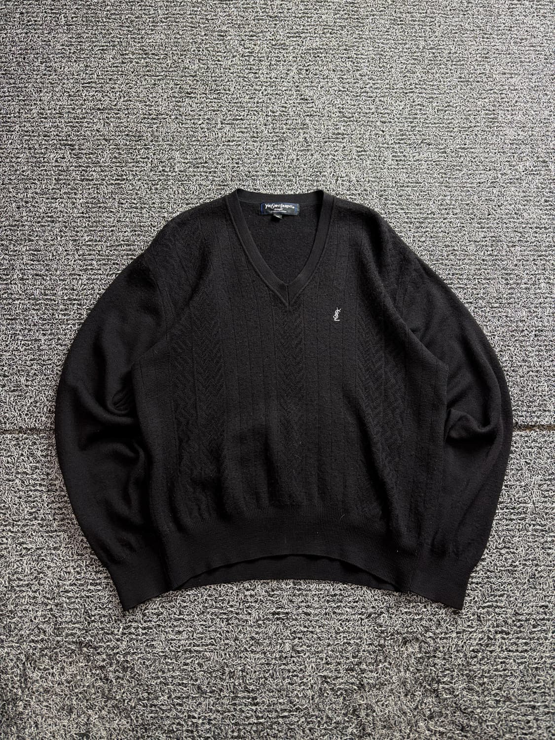 90s YSL 입생로랑 아카이브 케이블 니트 스웨터 2661 상품이미지2