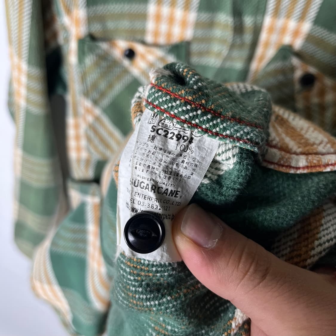 [Sugar Cane] 슈가케인 트윌 체크 셔츠 상품이미지6