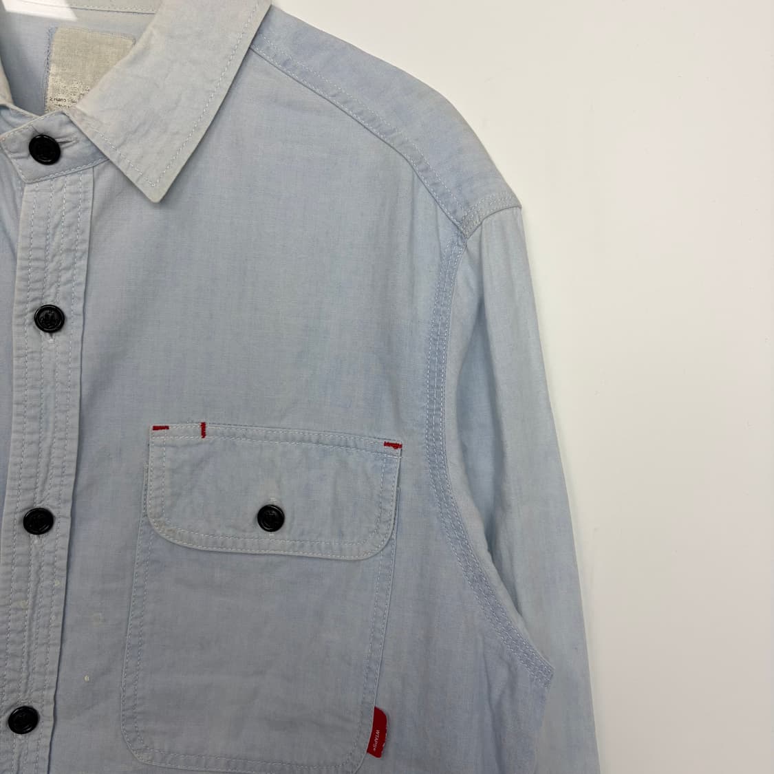 더블탭스 샴브레이 셔츠 상품이미지3