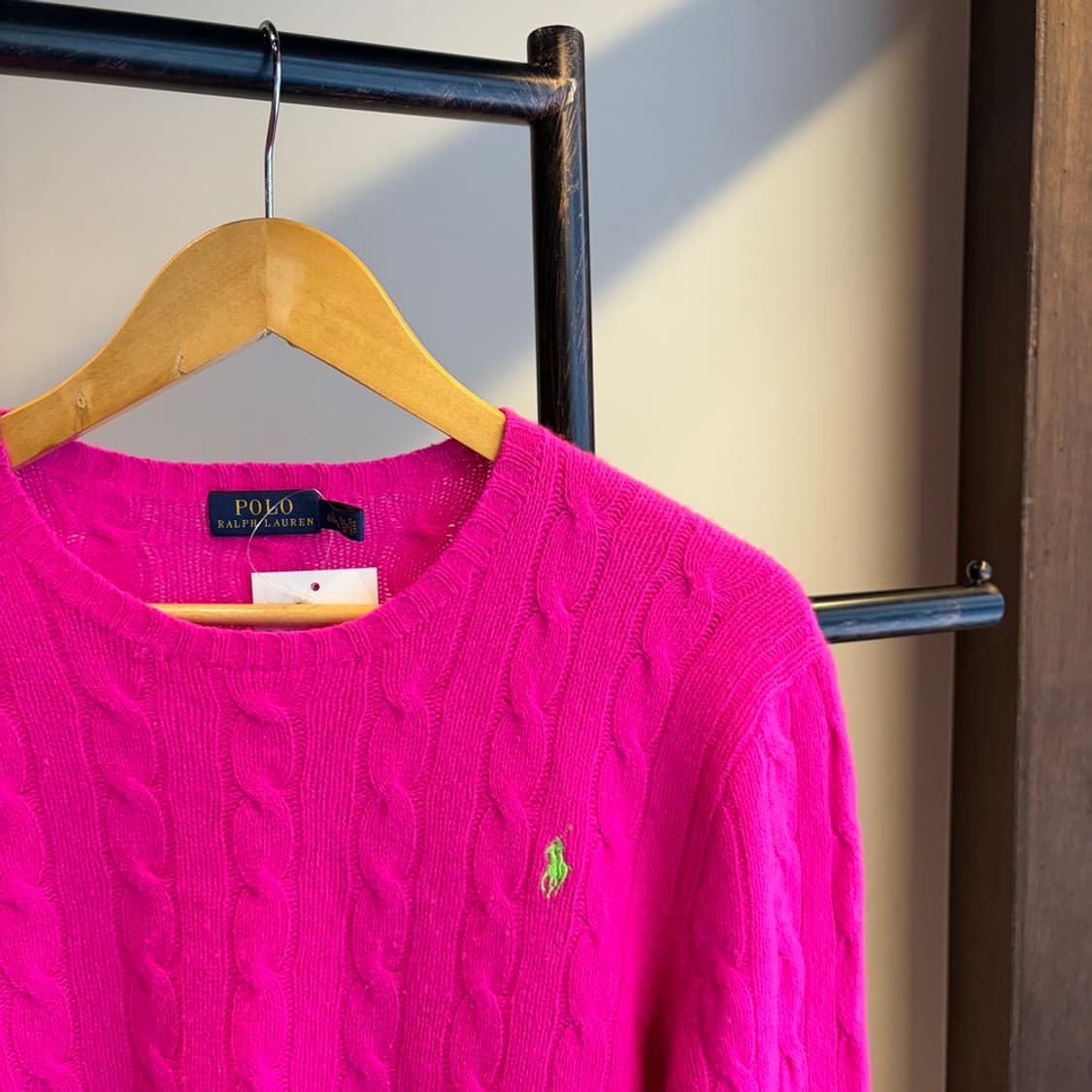 15891 - 폴로 랄프로렌 핑크 케이블 울 니트 (울 90% 캐시미어  상품이미지3