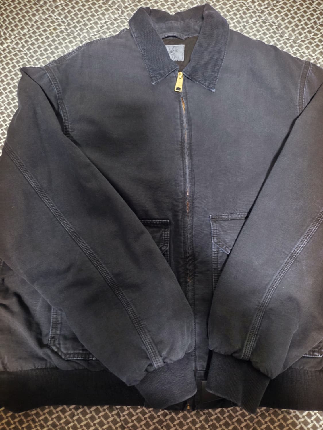 칼하트 WIP 스탠톤 자켓 블랙 스톤 다이드 L 사이즈 상품이미지7