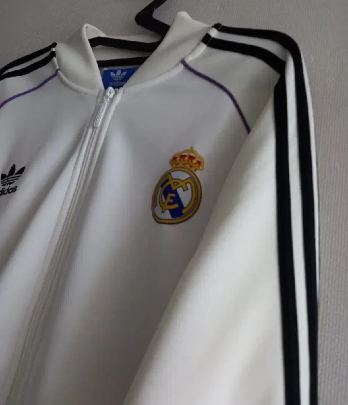 아디다스 레알마드리드 흰검 화이트 트랙탑 저지 져지집업 95/M 상품이미지2
