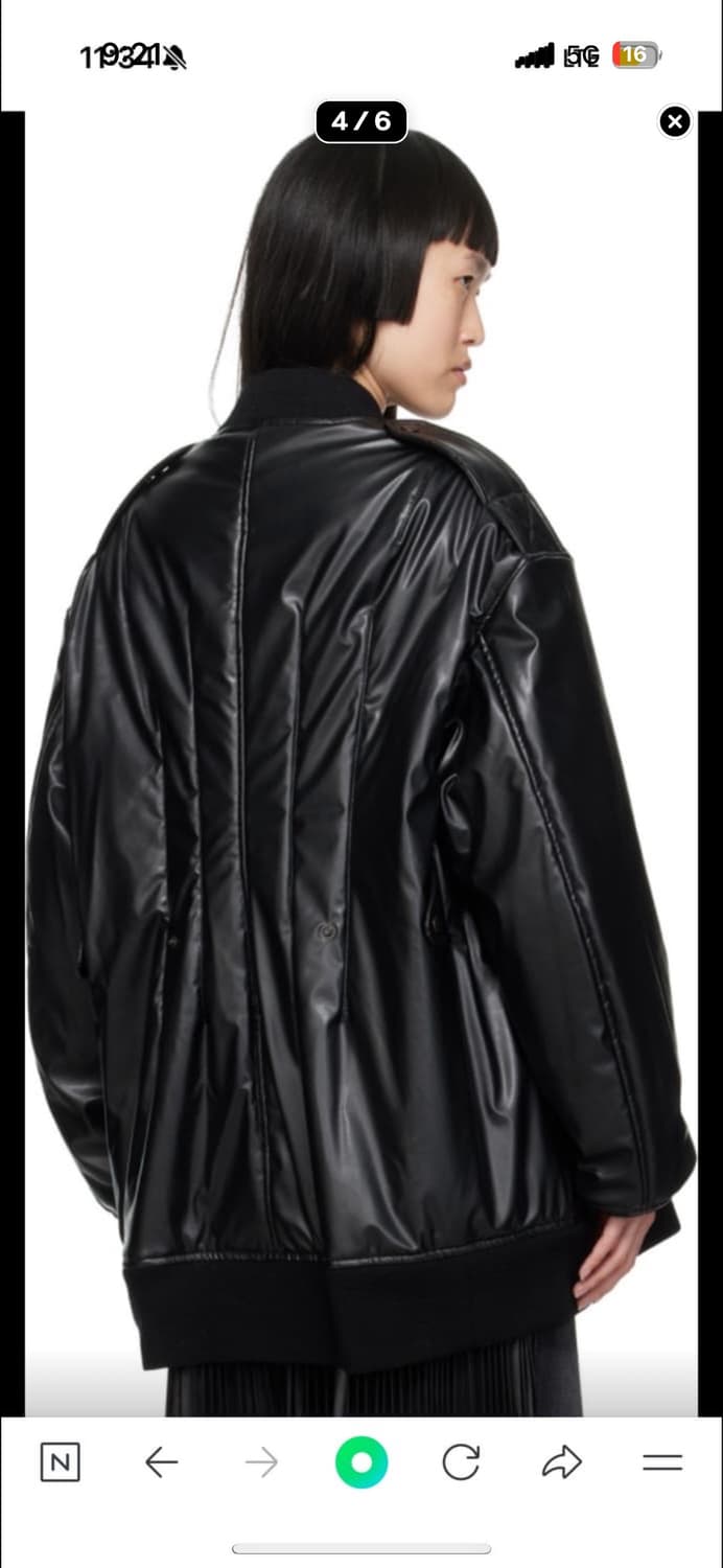 Junya watanabe Puffy Faux Leather Black  상품이미지7