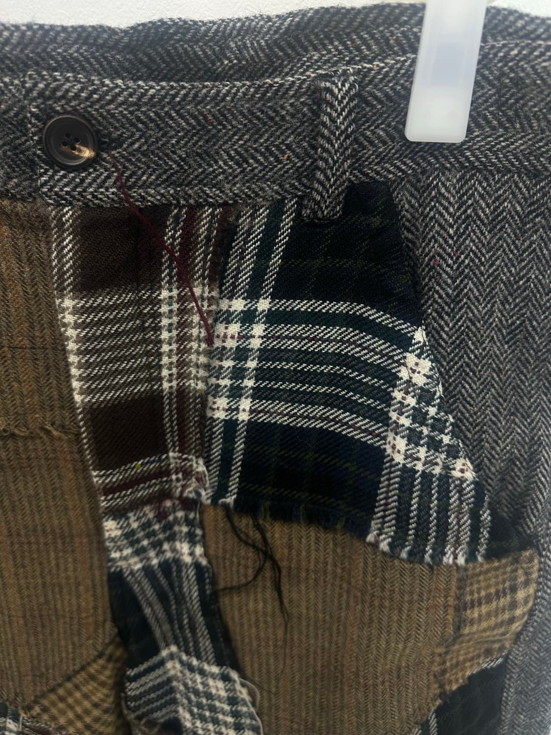 꼼데가르송 셔츠라인 패치워크바지 팝니다 상품이미지3