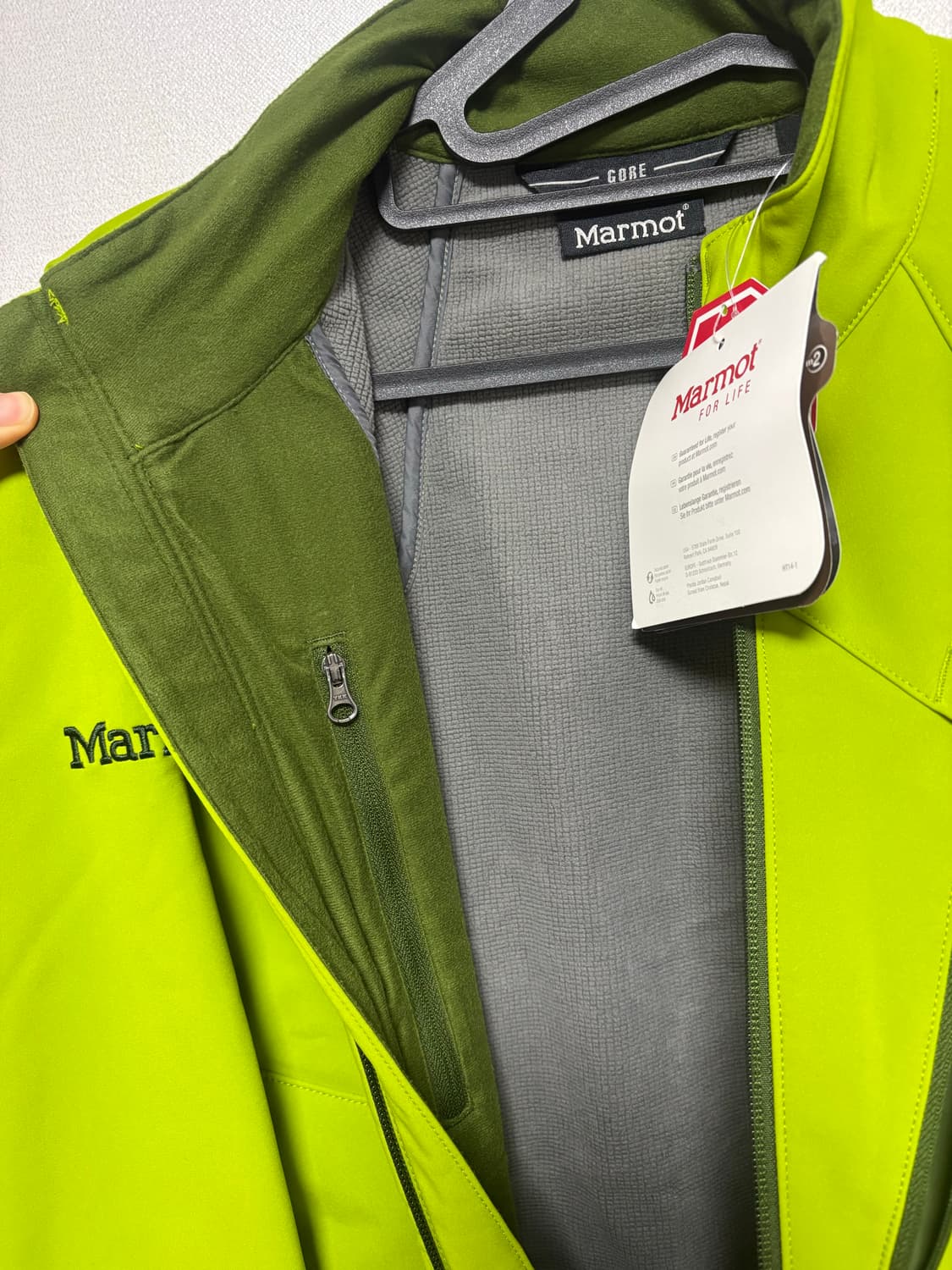 마모트 윈드스토퍼 재킷(안감 후리스) 캠핑 스노우보드 등산복 상품이미지6