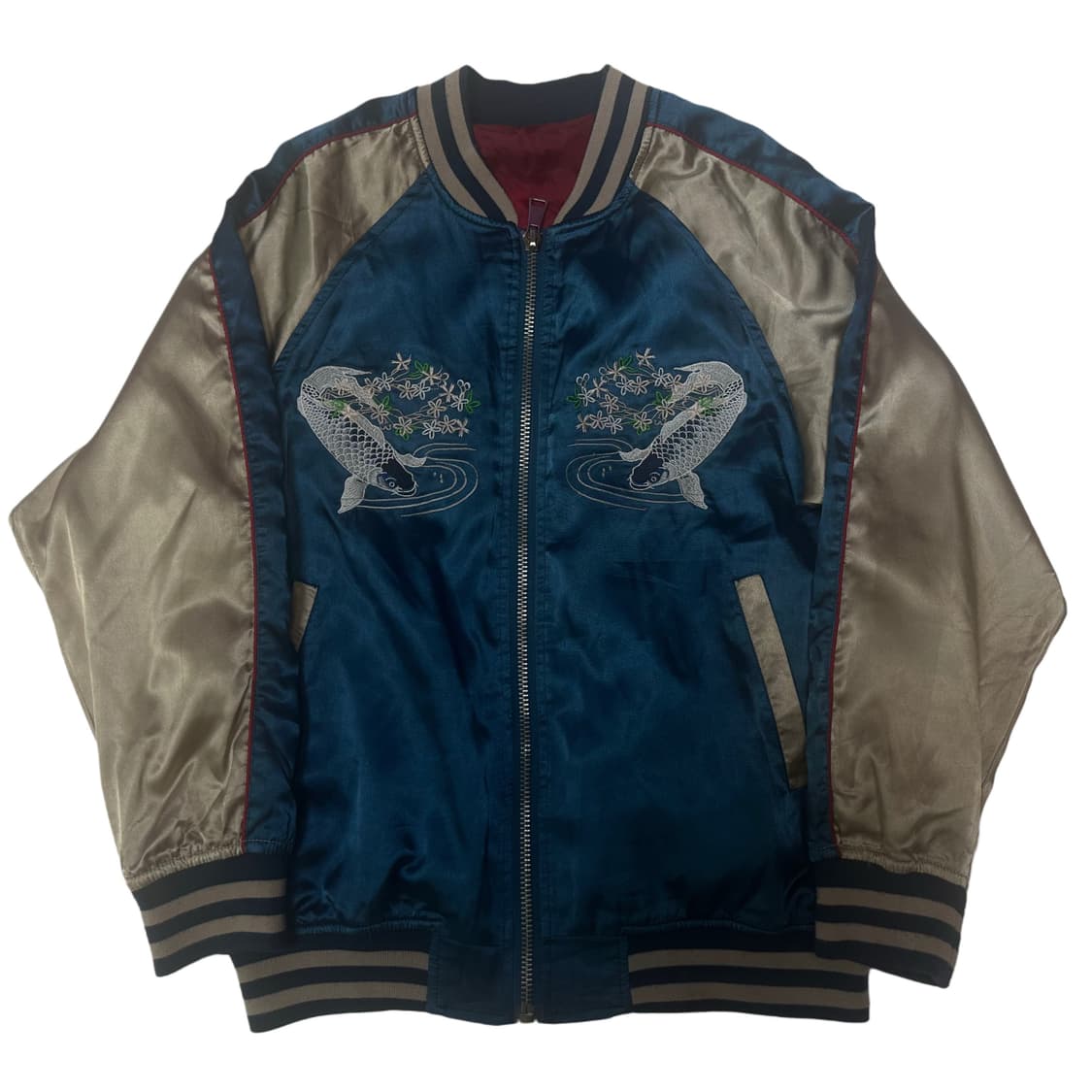 JPN Vintage 자수빅로고 블루스카쟌 100 상품이미지2