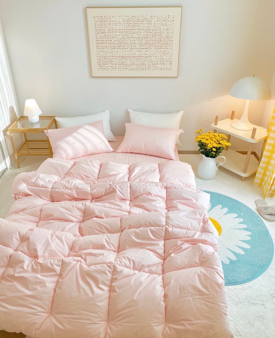 빈후맘 홈메이드 연핑크 차렵이불 슈퍼싱글 상품이미지7