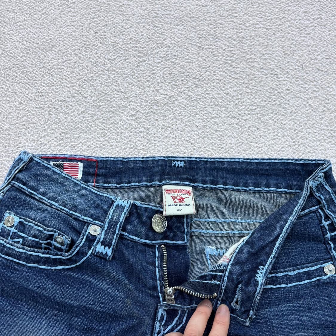 27 트루릴리전 데님 숏 팬츠 0406E 상품이미지7