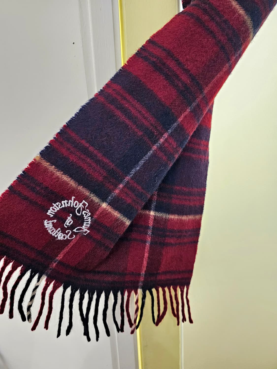 Johnstons of Elgin 타탄체크 캐시미어 머플러 상품이미지4