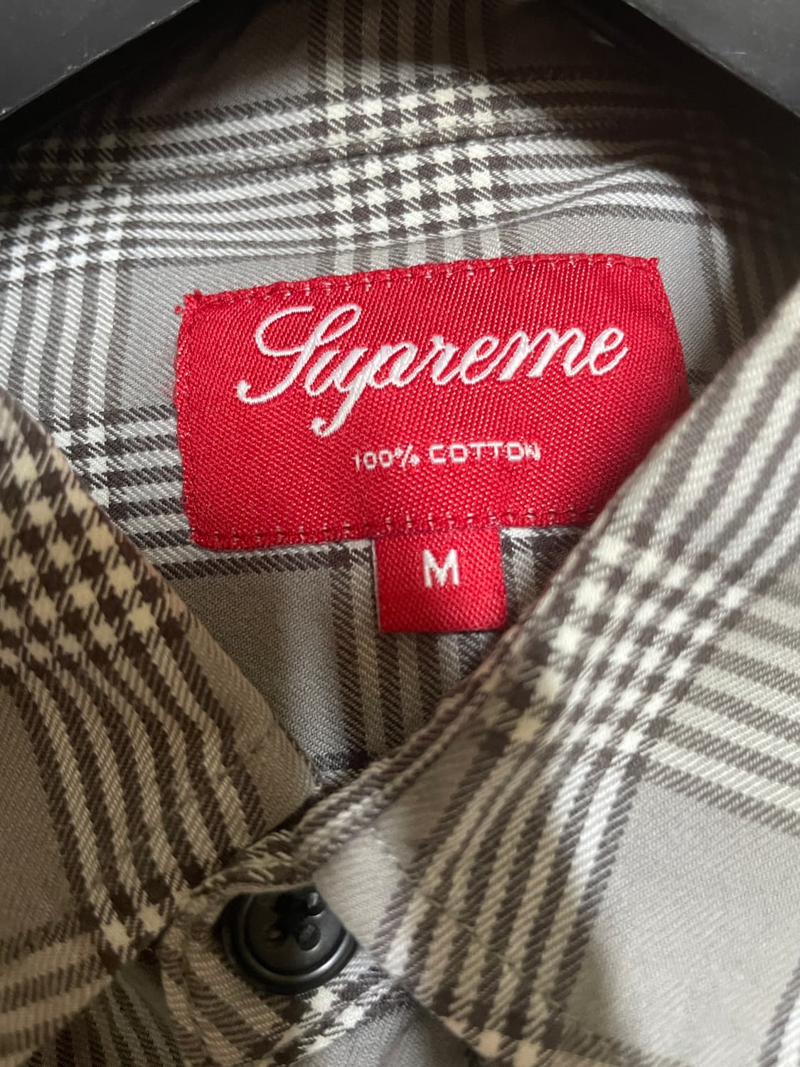슈프림 체크 셔츠 M 상품이미지5