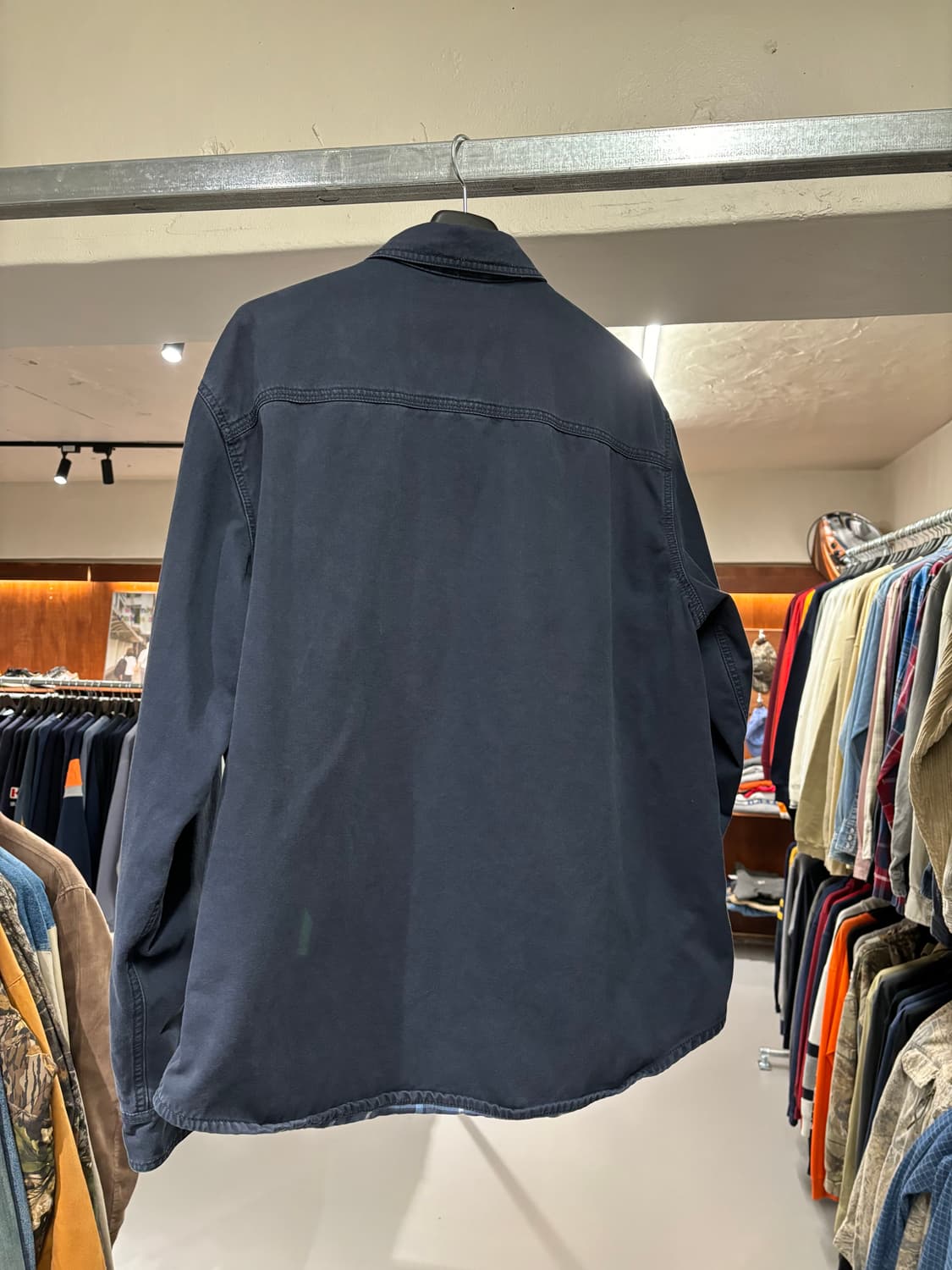 빈티지 워크 셔츠 (Navy)    상품이미지5