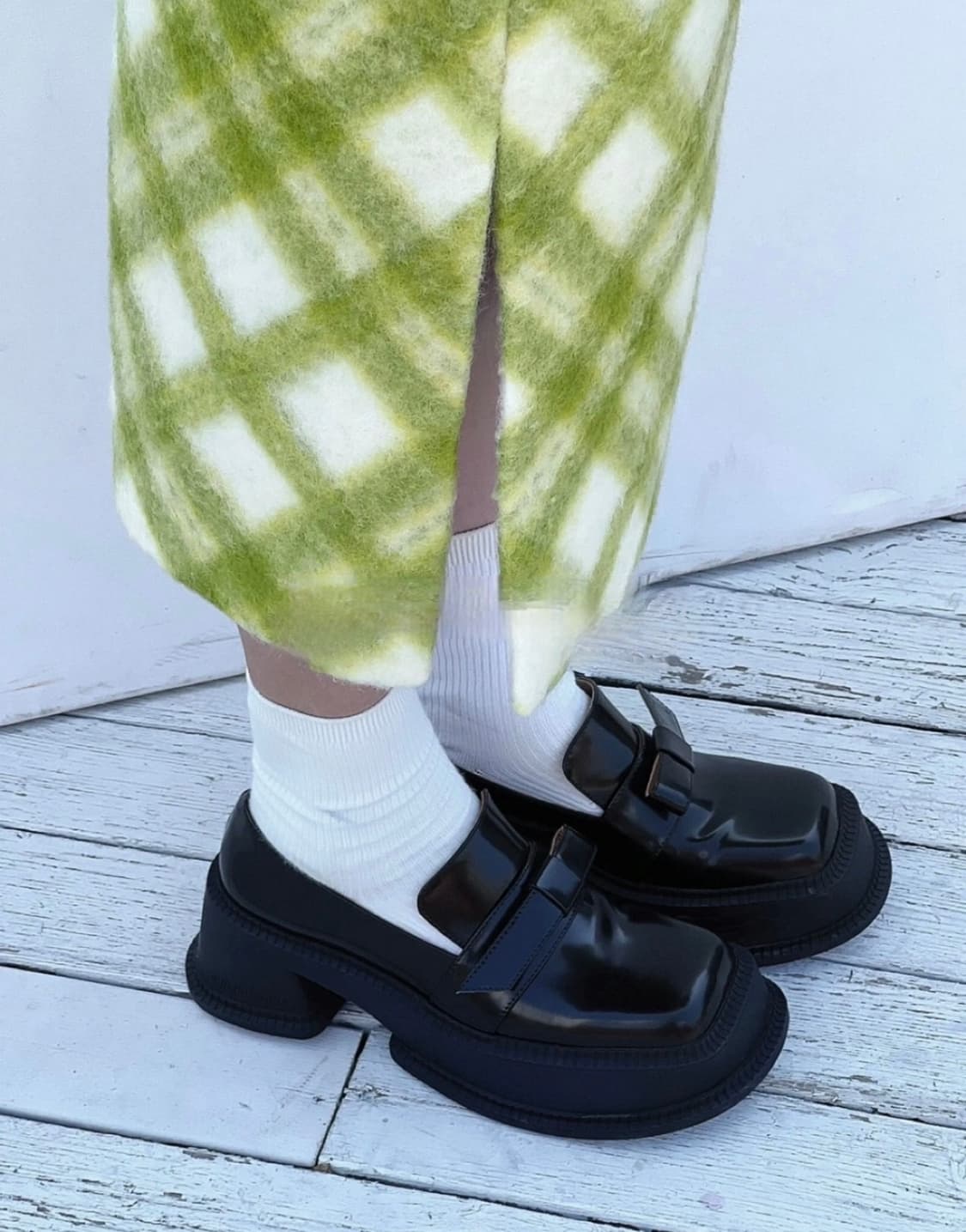 슈슈통 shushutong 리본 로퍼 신발 가죽 부츠 워커 상품이미지1