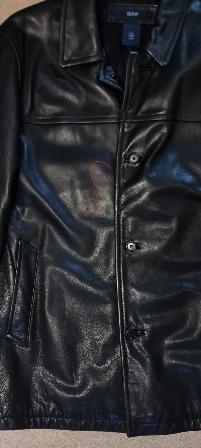 갭 올드갭 gap 레더 가죽 카코트 L  상품이미지6