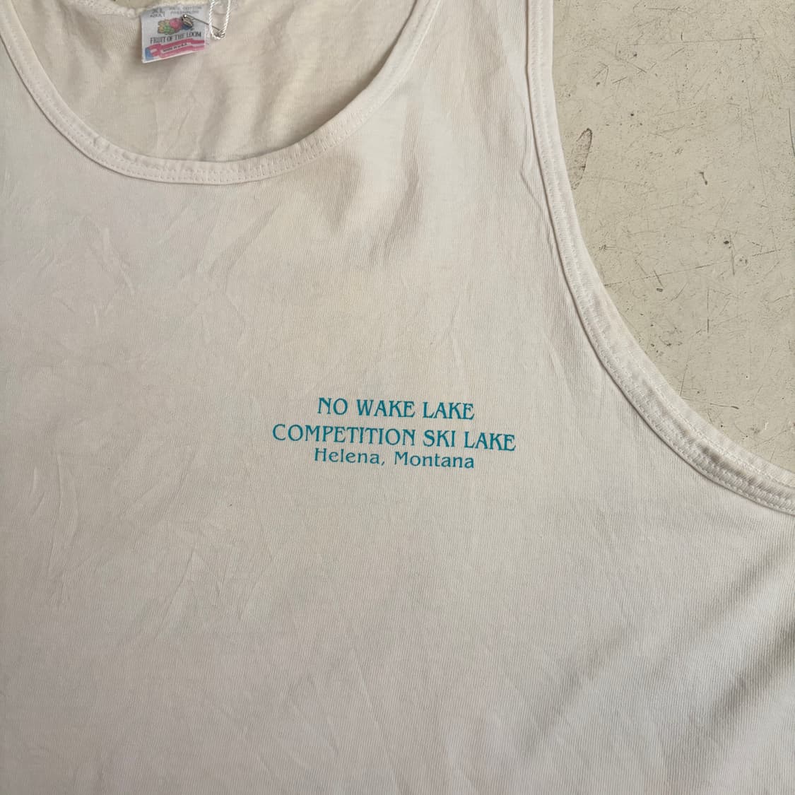 90s USA No Wake Lake 빈티지 슬리브리스 XL 상품이미지5