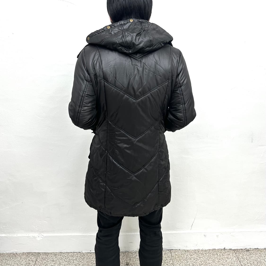 Layerd hood parka jacket 상품이미지3