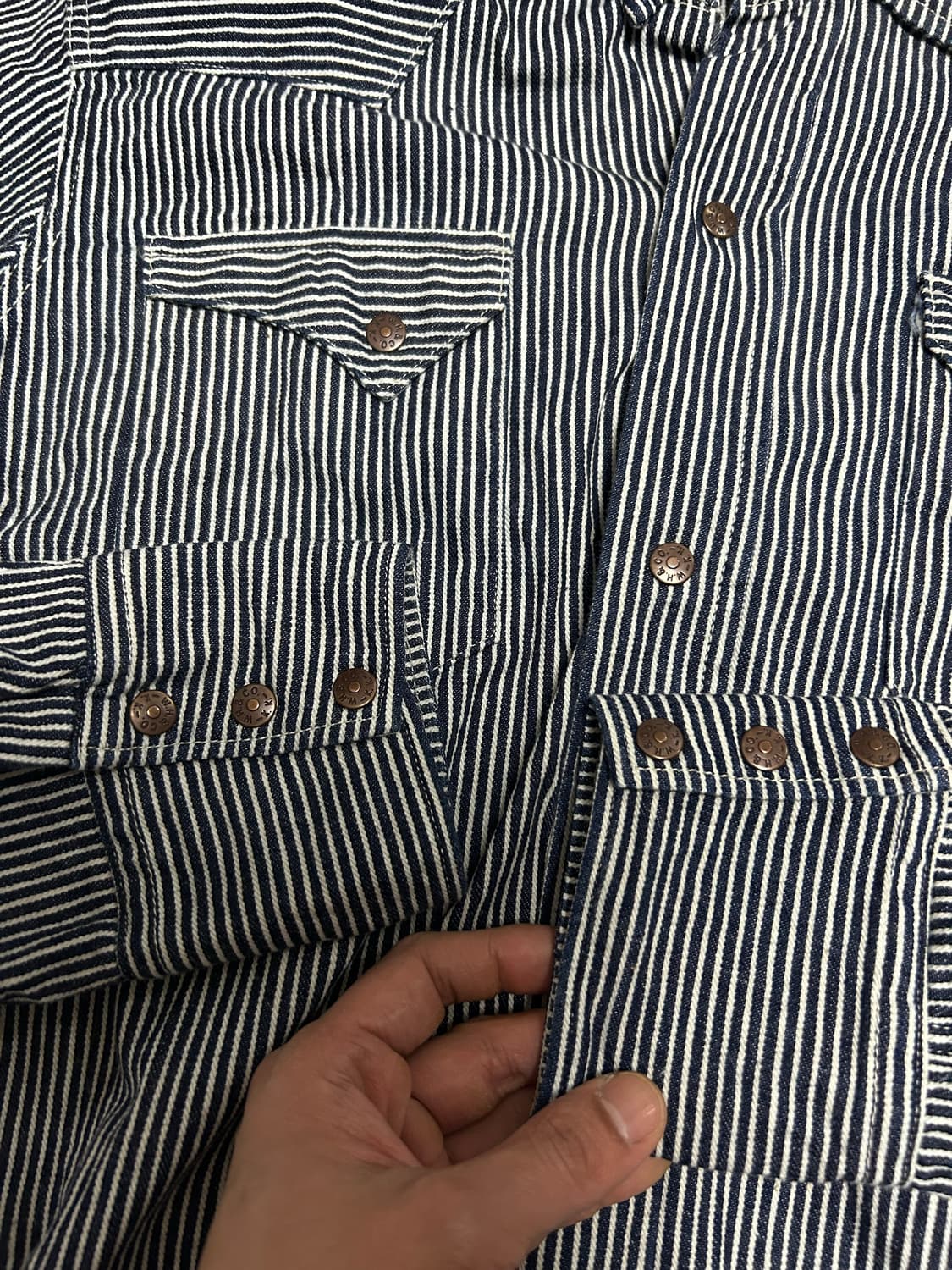 웨어하우스 히코리 웨스턴셔츠40사이즈 상품이미지4