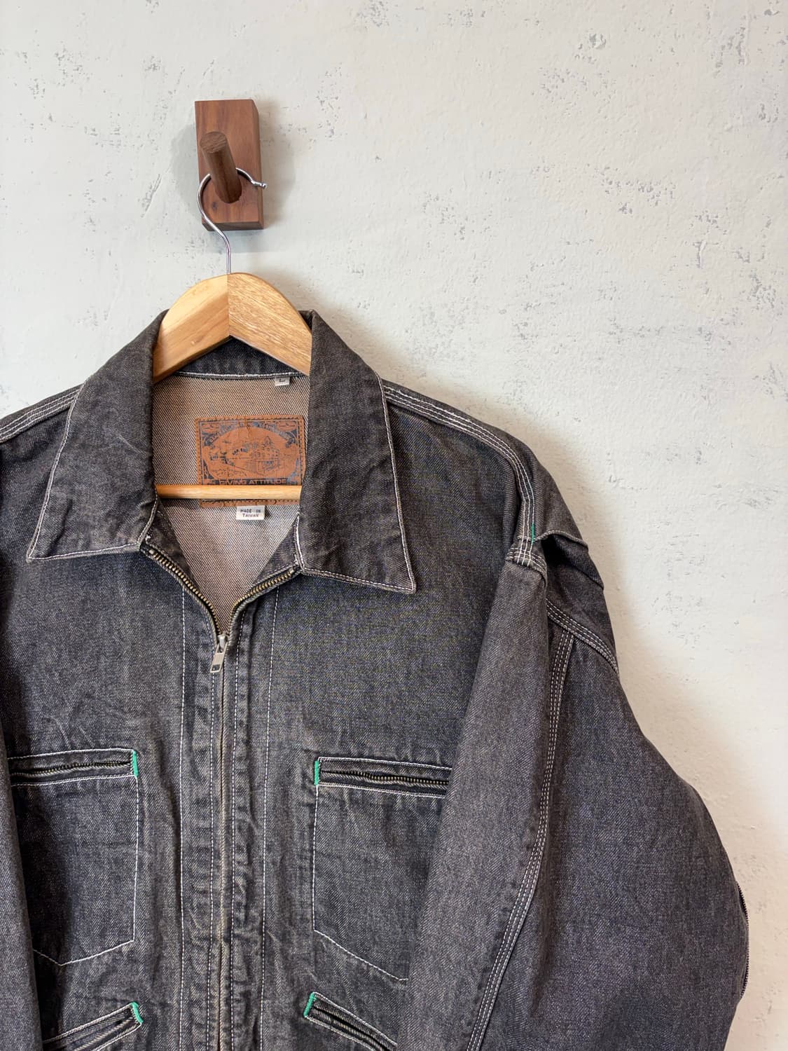 90s 빈티지 흑청 워크자켓 상품이미지3