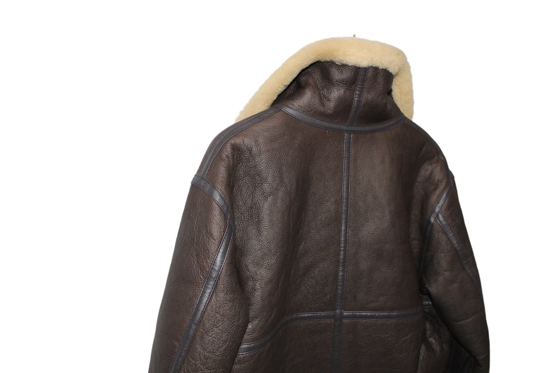 1990s 쉽스킨 시어링 B-3 폭격기 무스탕 상품이미지6