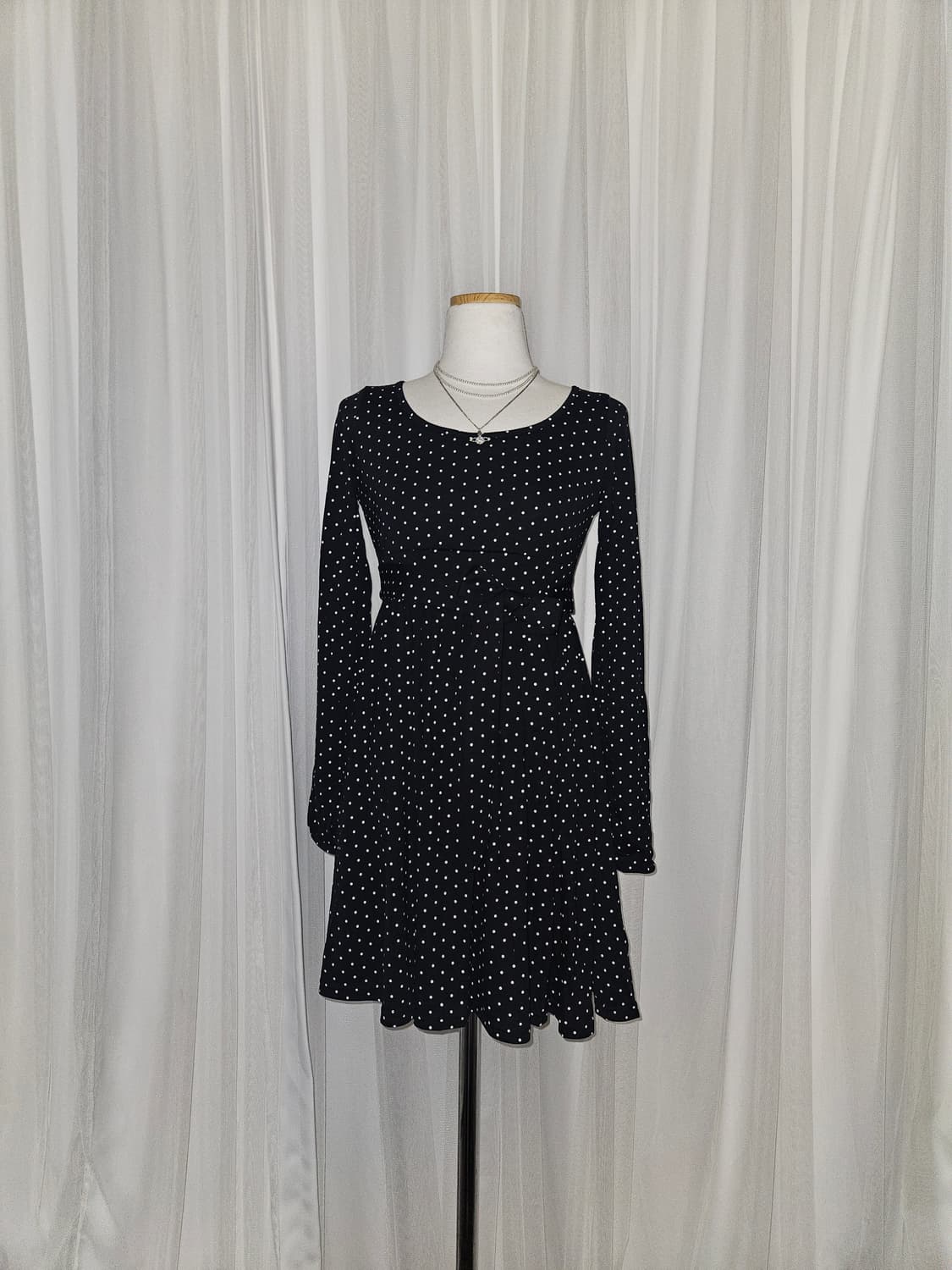 ingni 히메 도트 리본 원피스 상품이미지1