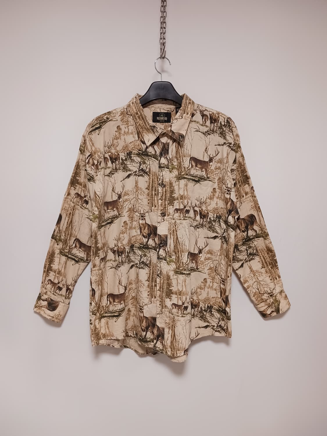 레드헤드 사슴패턴 면셔츠 상품이미지1