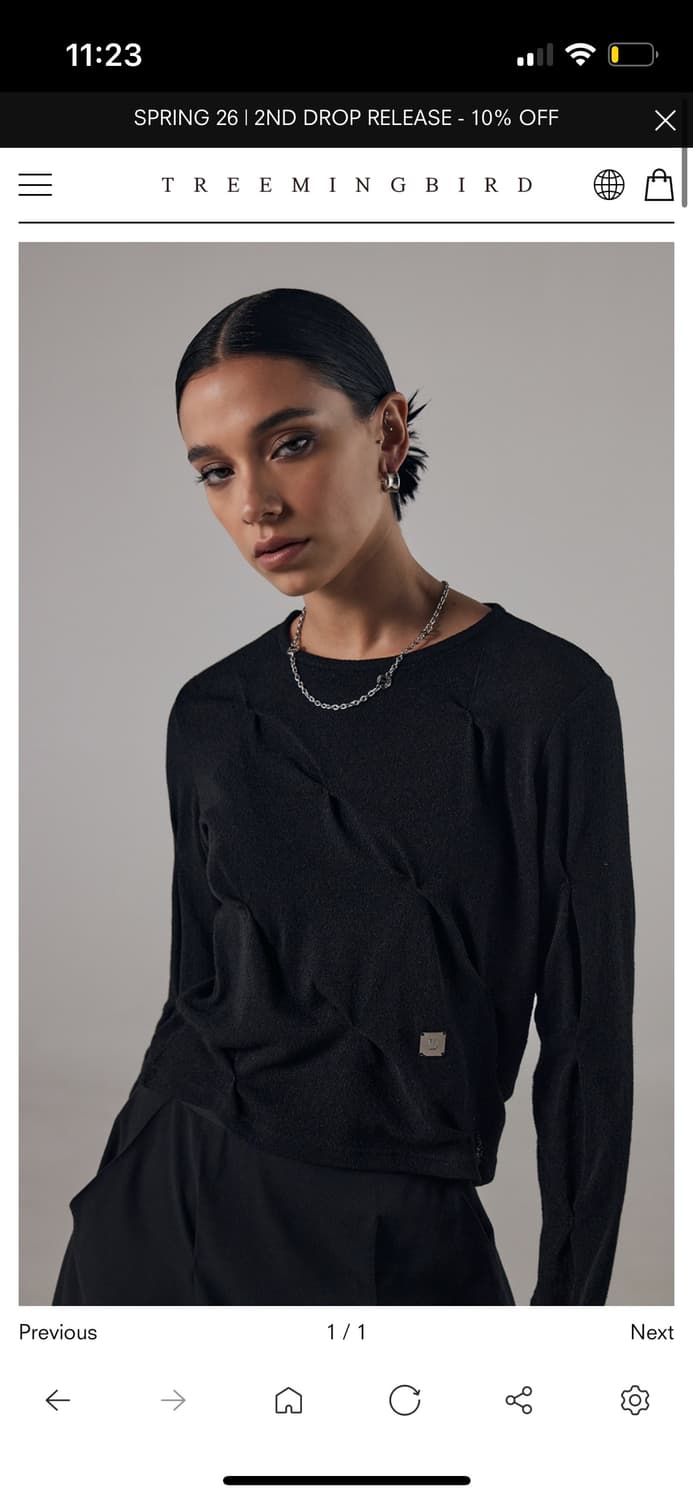 Bar-Tack See-Through Long Sleeve 상품이미지1