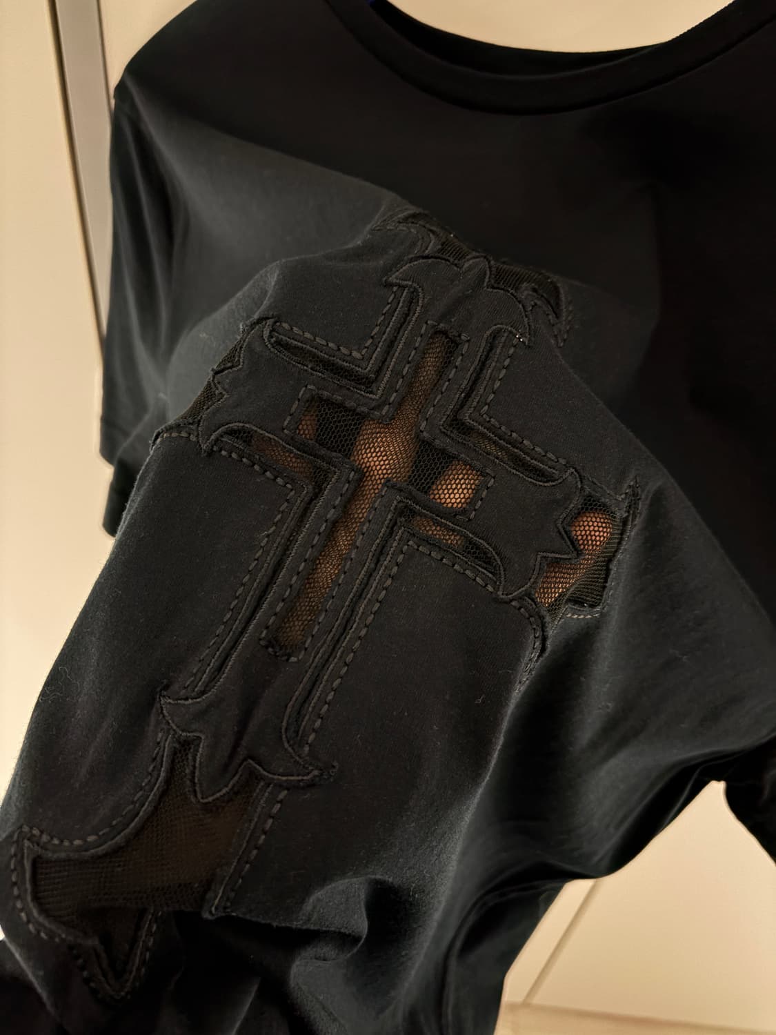 존 리치몬드 블랙 크로스 반팔티 상품이미지2