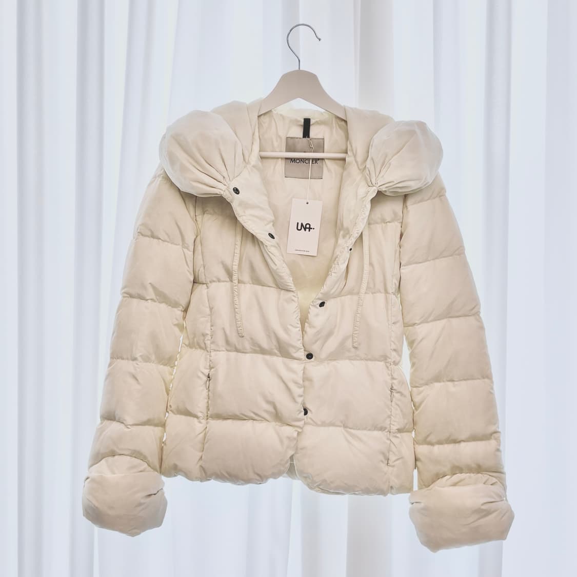 빈티지 몽클레어 아이보리 밸티드 패딩 상품이미지3