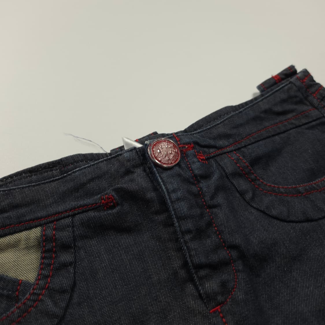 일본 Y2K 빈티지 데님 미디 스커트 (M) 상품이미지3