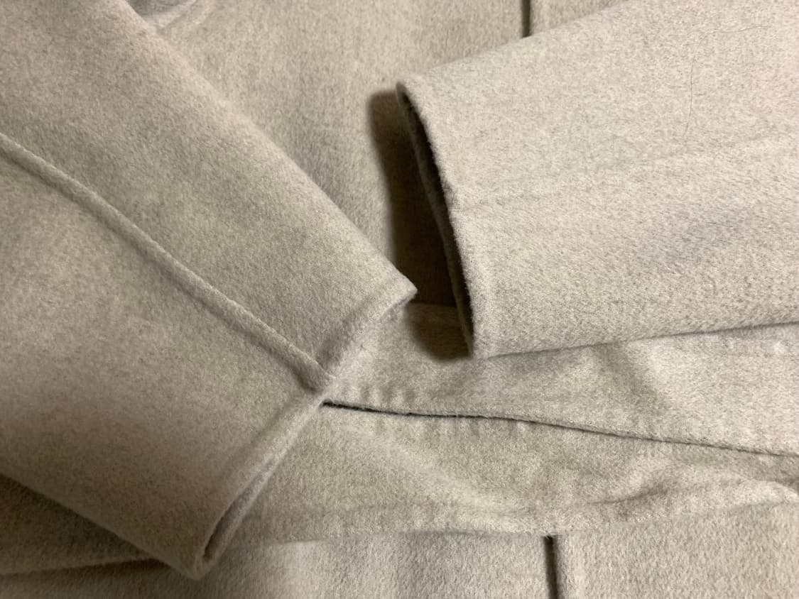 모노하 라운드넥 핸드메이드 코트 베이지  상품이미지6