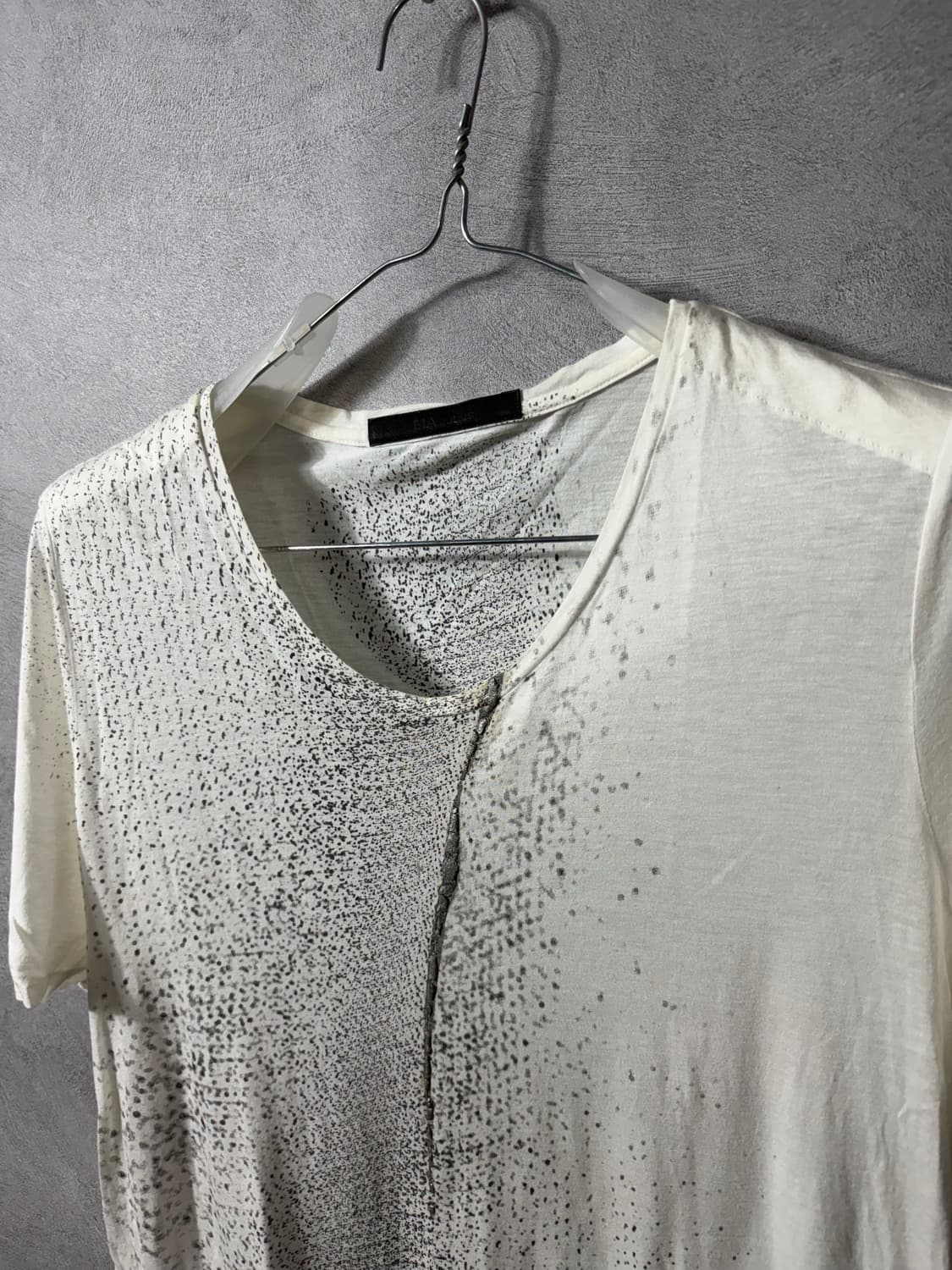 Julius Paint Spray U-neck T-shirt 상품이미지3