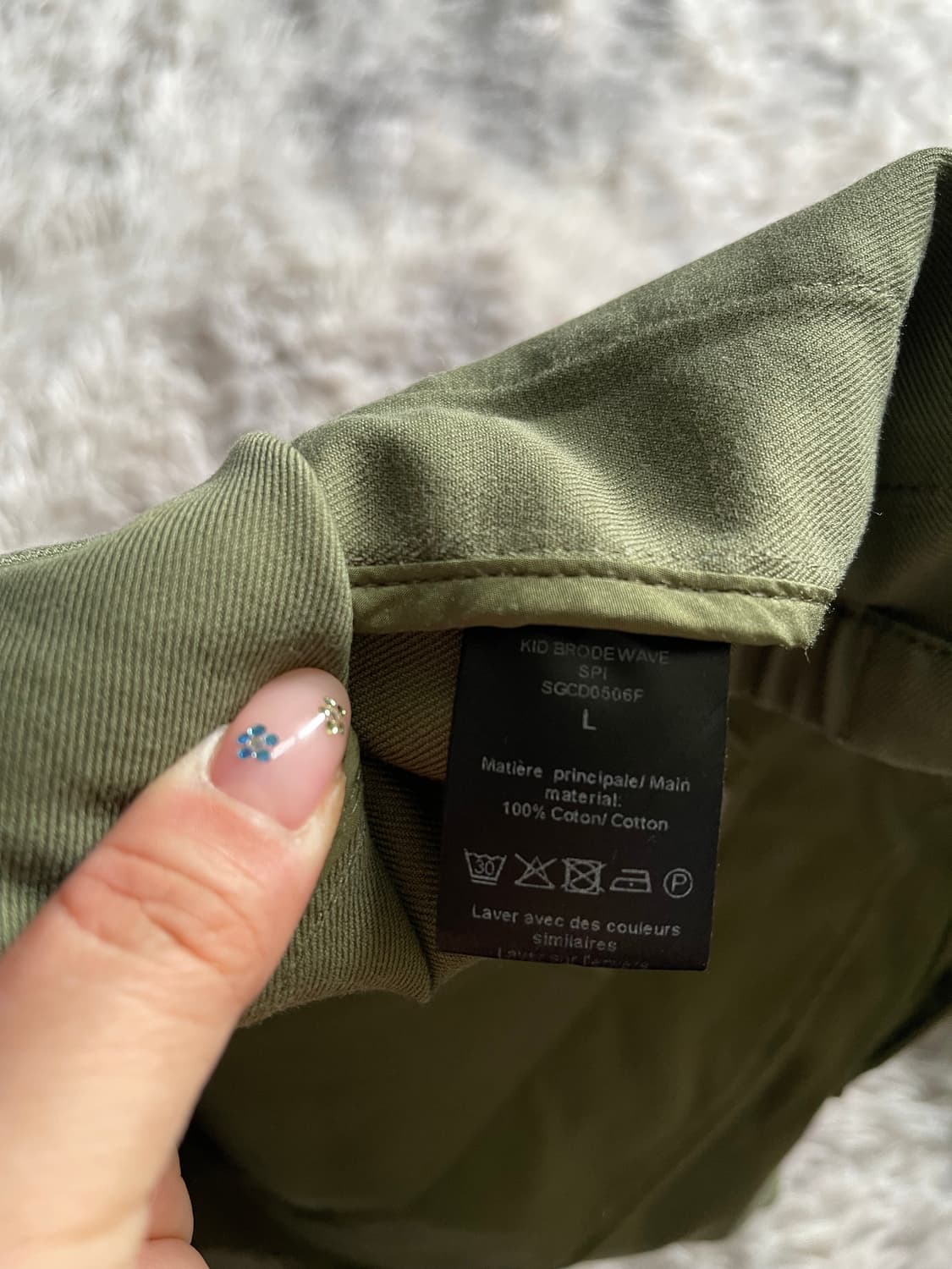 쟈딕앤볼테르 카키 야상 밀리터리 자켓 웨이브 자수 상품이미지7