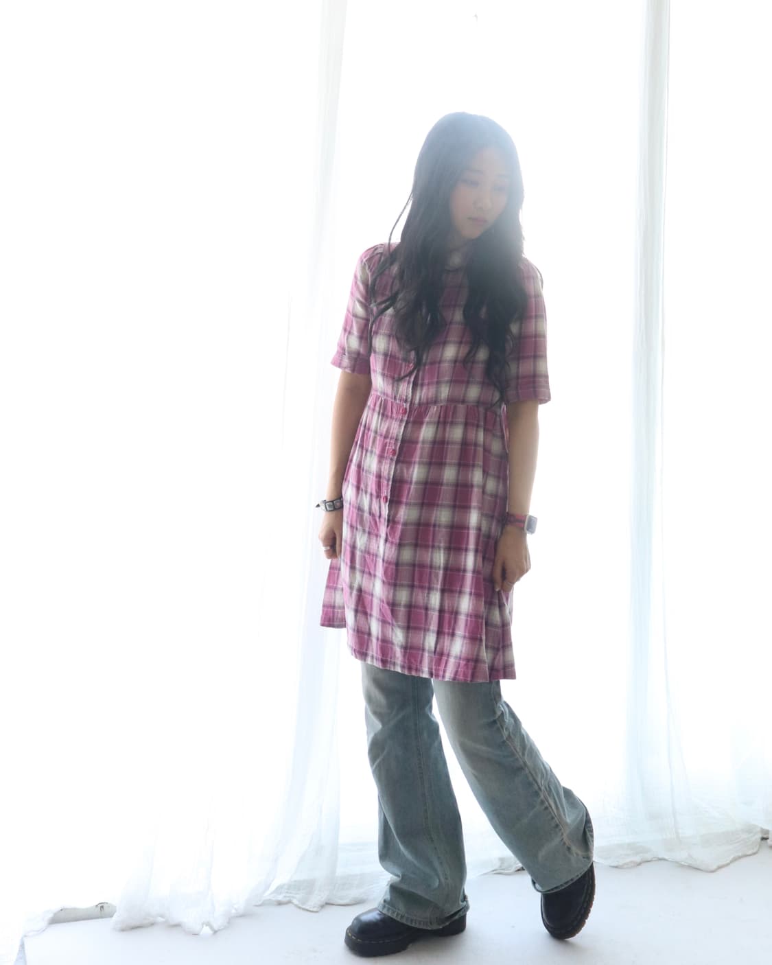 [Hysteric Glamour] Check Shirt Dress 상품이미지2