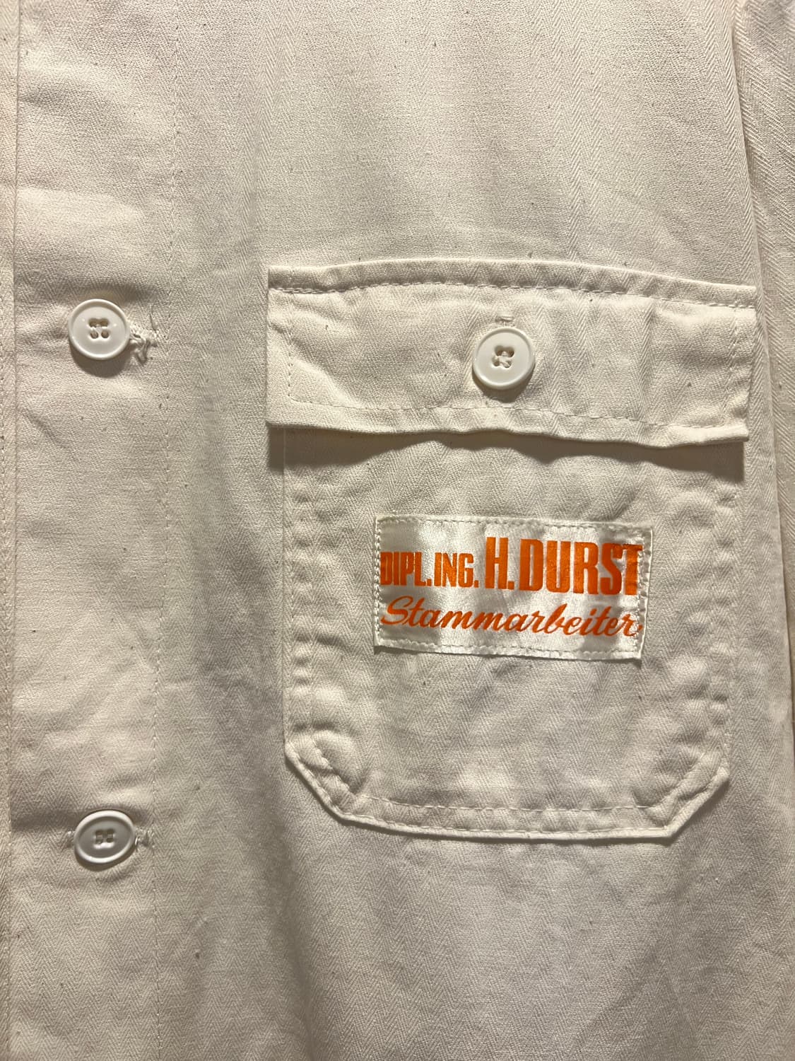 [L]90's 2포켓 에크루 HBT 프렌치 워크 자켓 상품이미지3